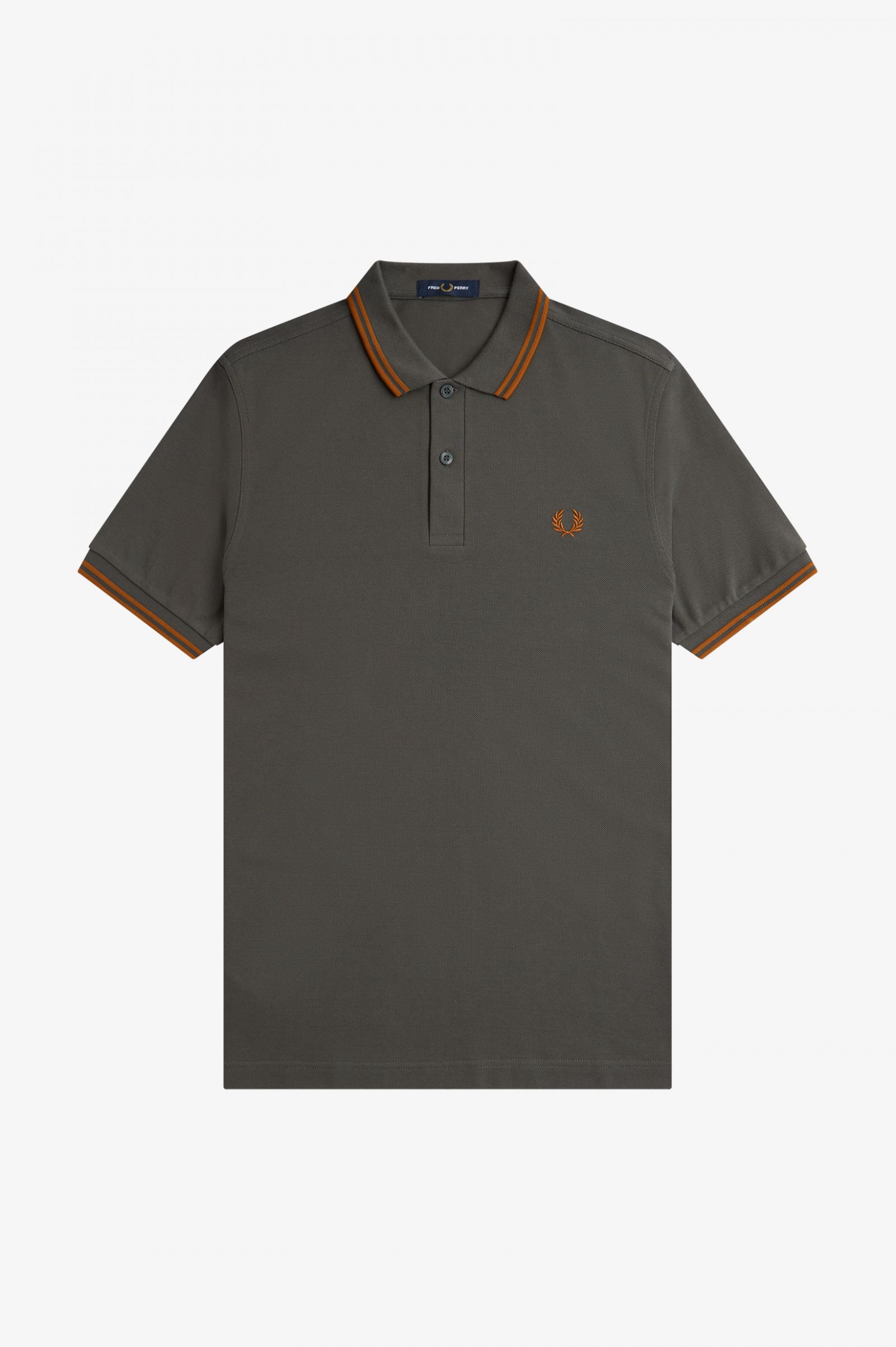 The Fred Perry ShirtM3600 Field Green / Nut Flake / Nut Flake