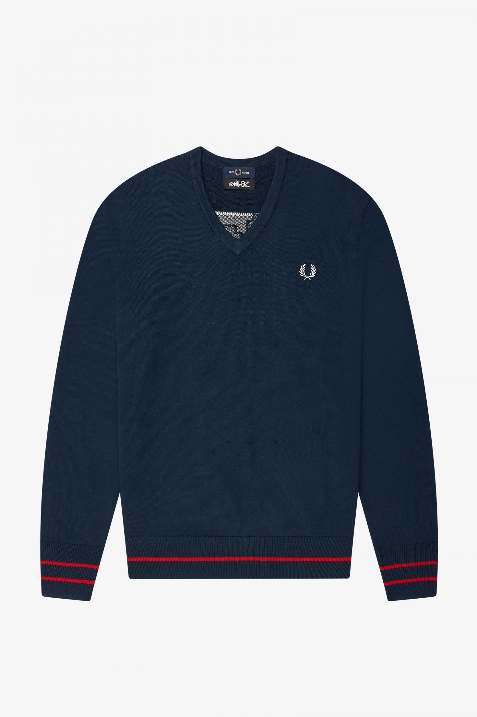 GorillazV-Neck Jumper Snow White