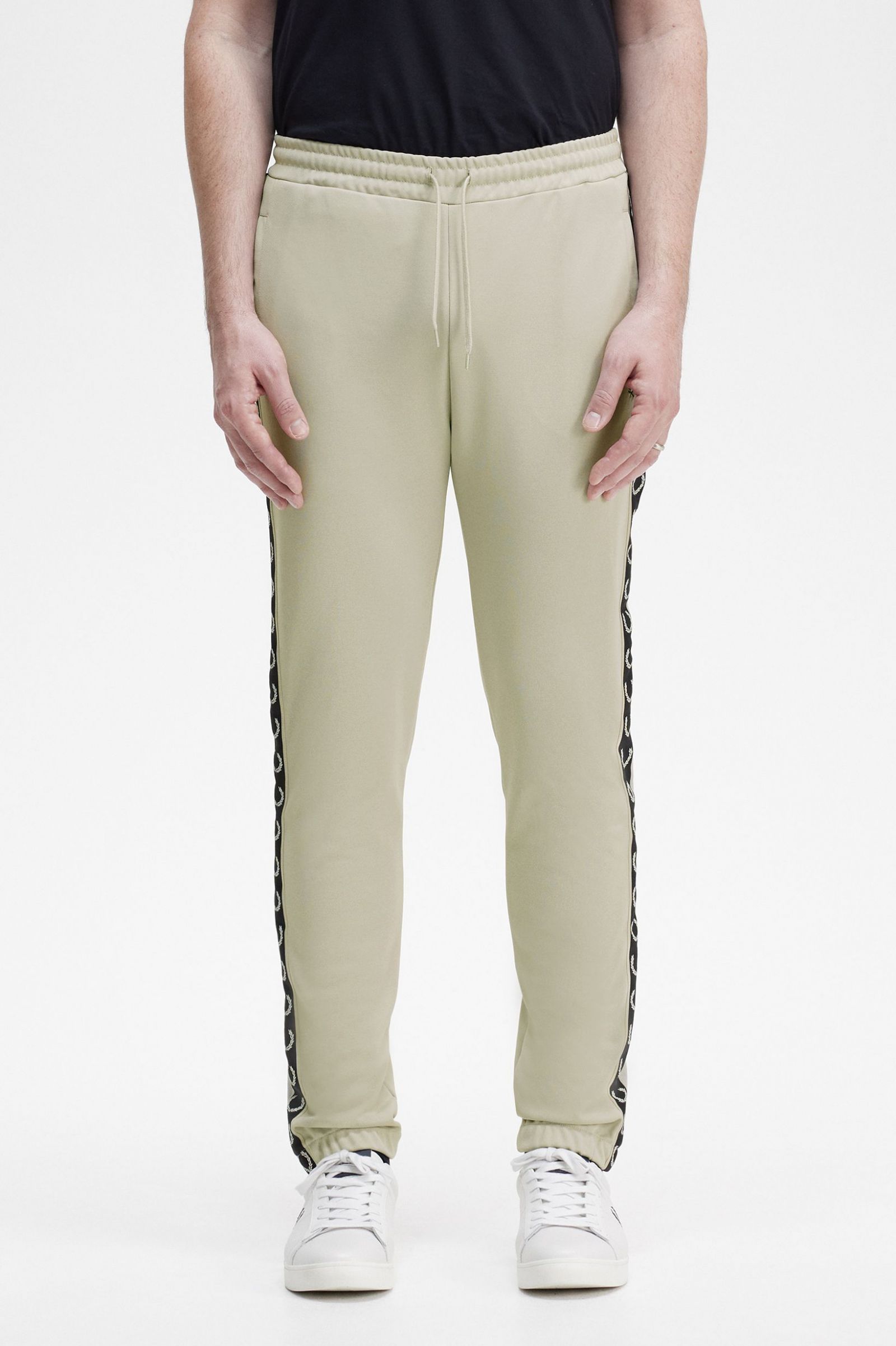 Taped Track Pants Light Oyster / Black
