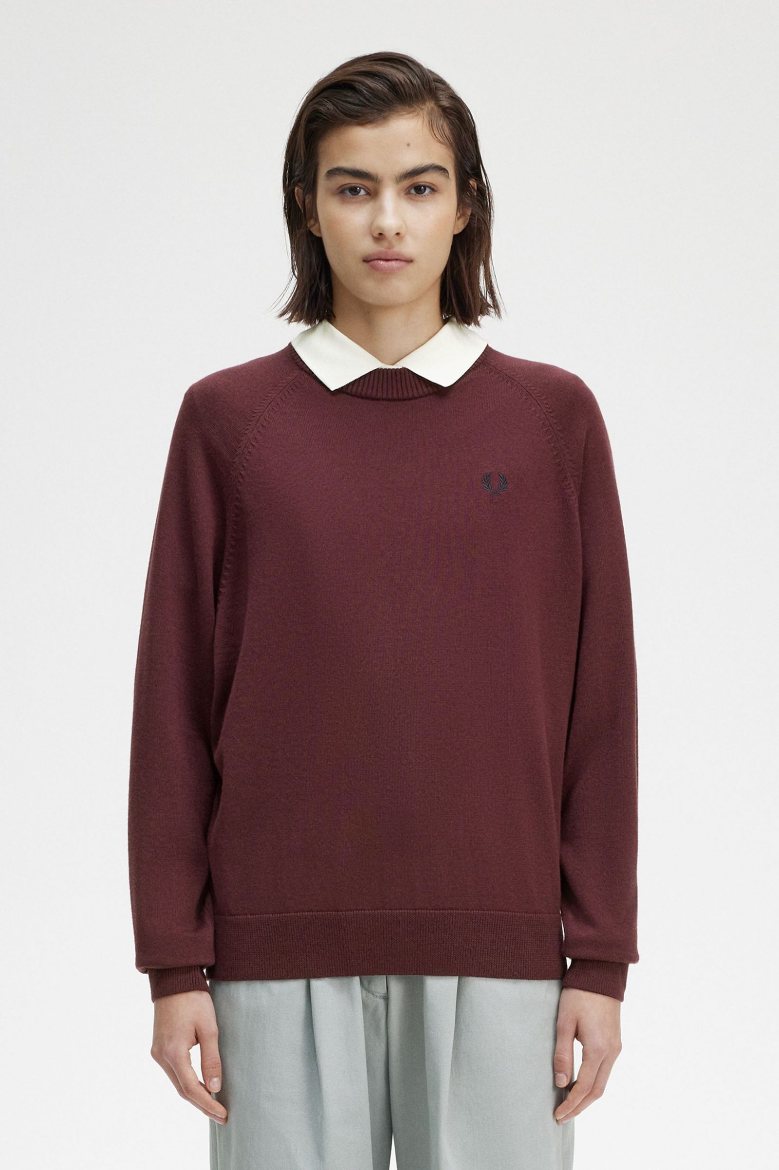 Crew Neck Jumper Oxblood