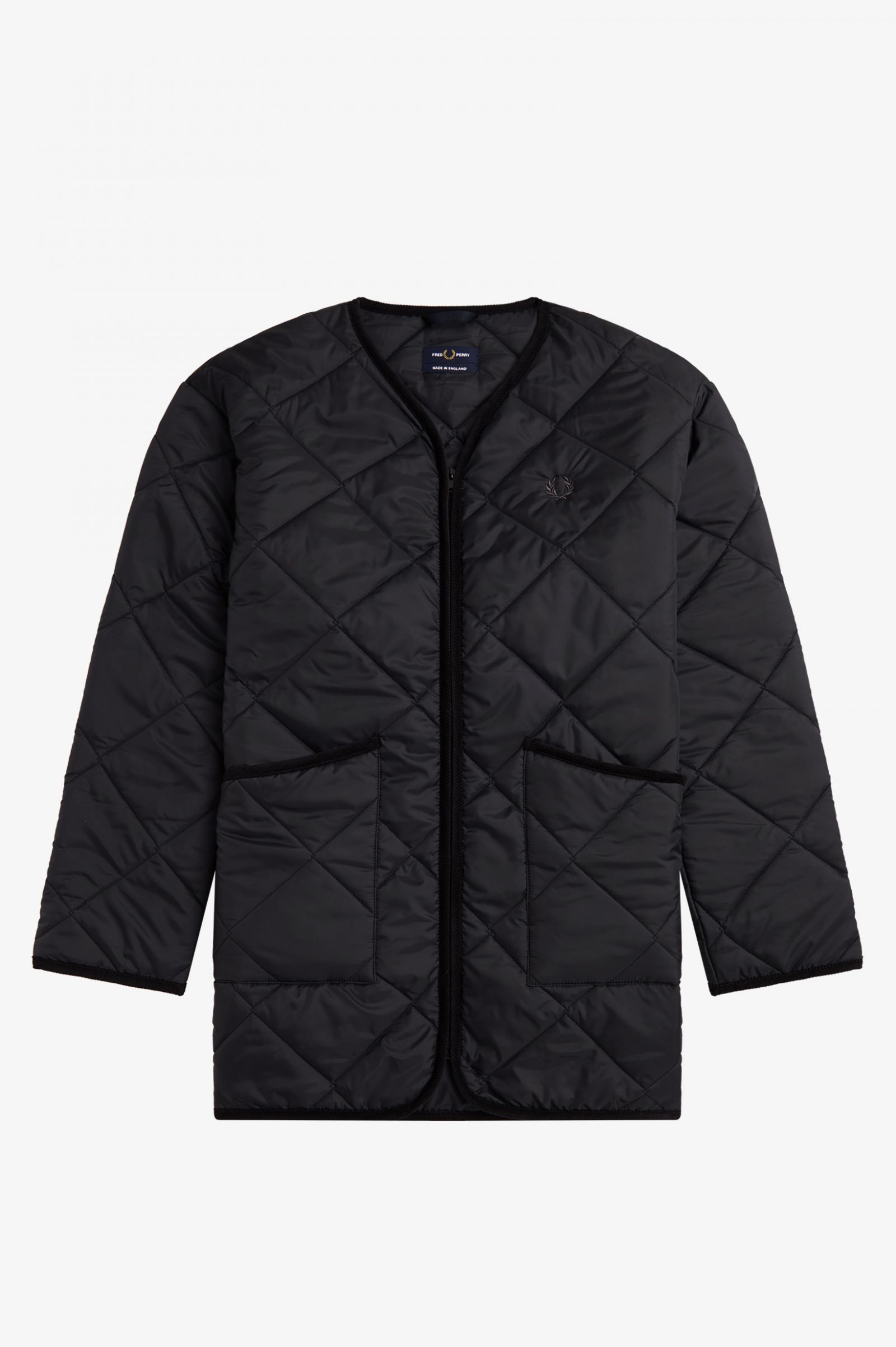 Made In EnglandQuilted Liner Black