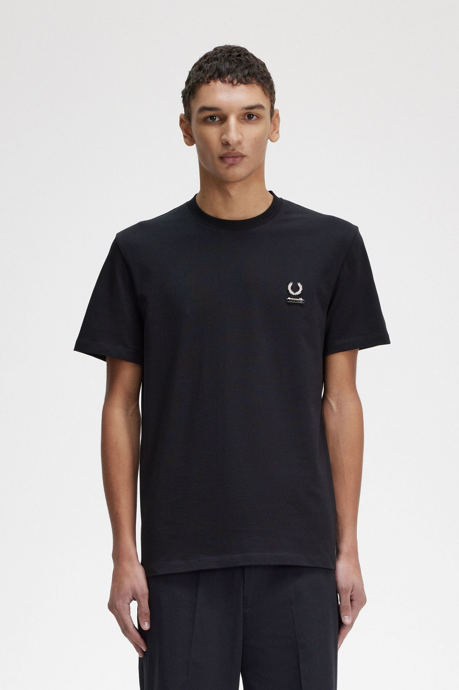 Raf SimonsEnamel Pin T-Shirt Black