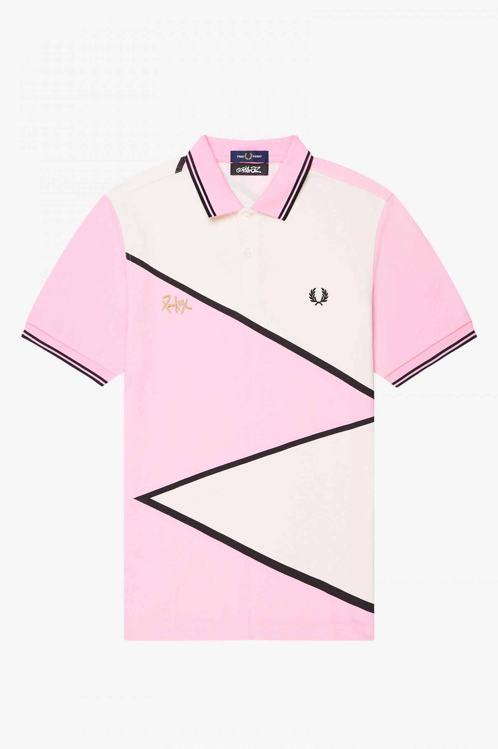 GorillazNoodle Printed Polo Shirt Maroon / White / Ice