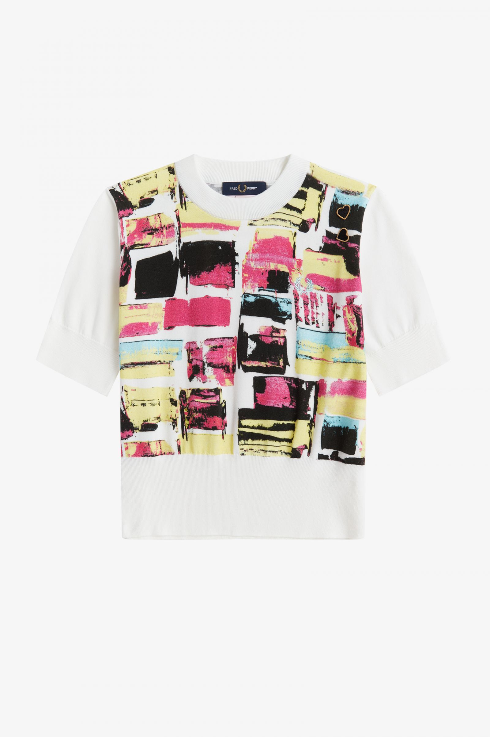 Amy Winehouse FoundationPrinted Short Sleeve Jumper Starlight