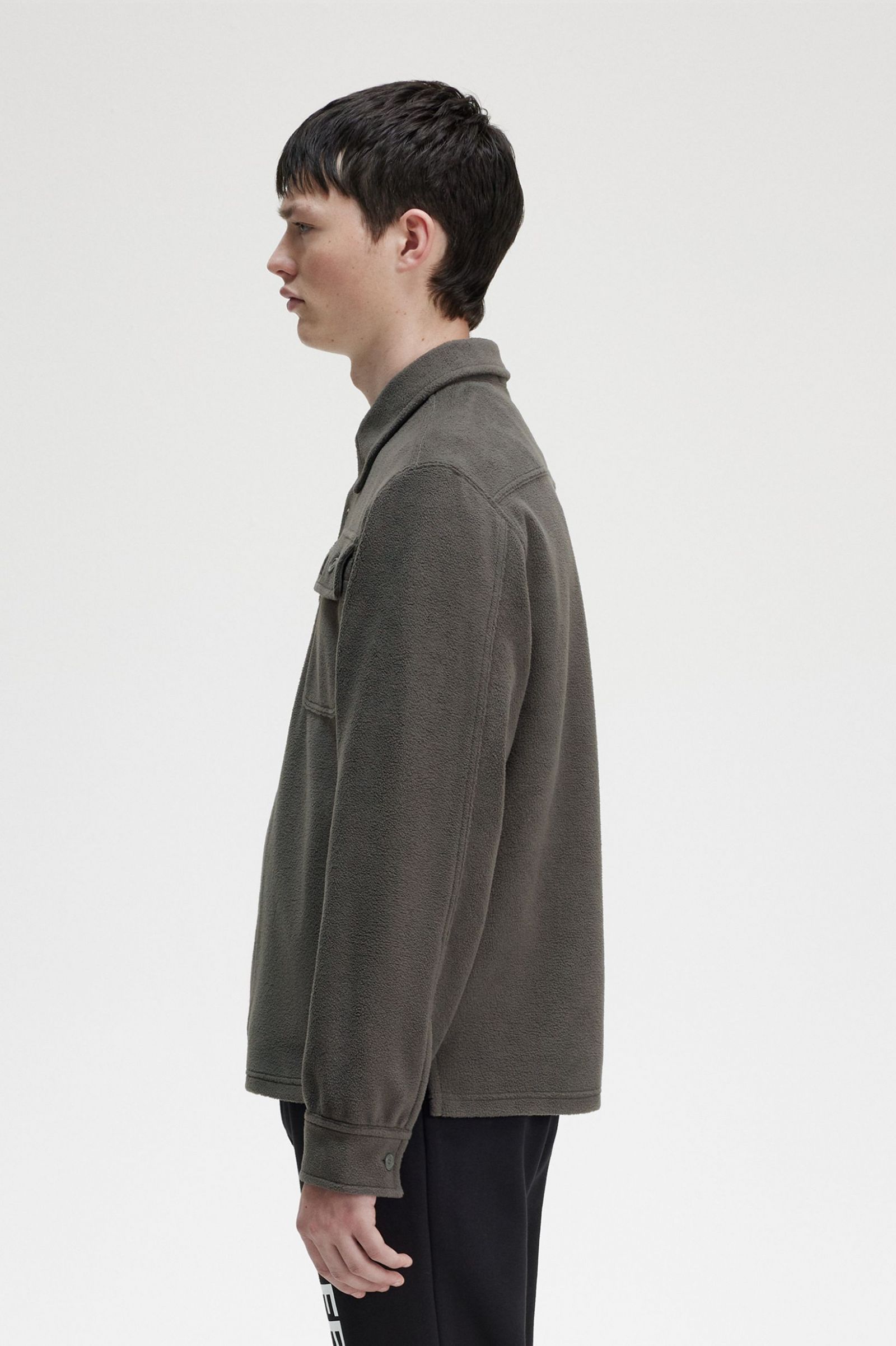 Fleece Overshirt Field Green