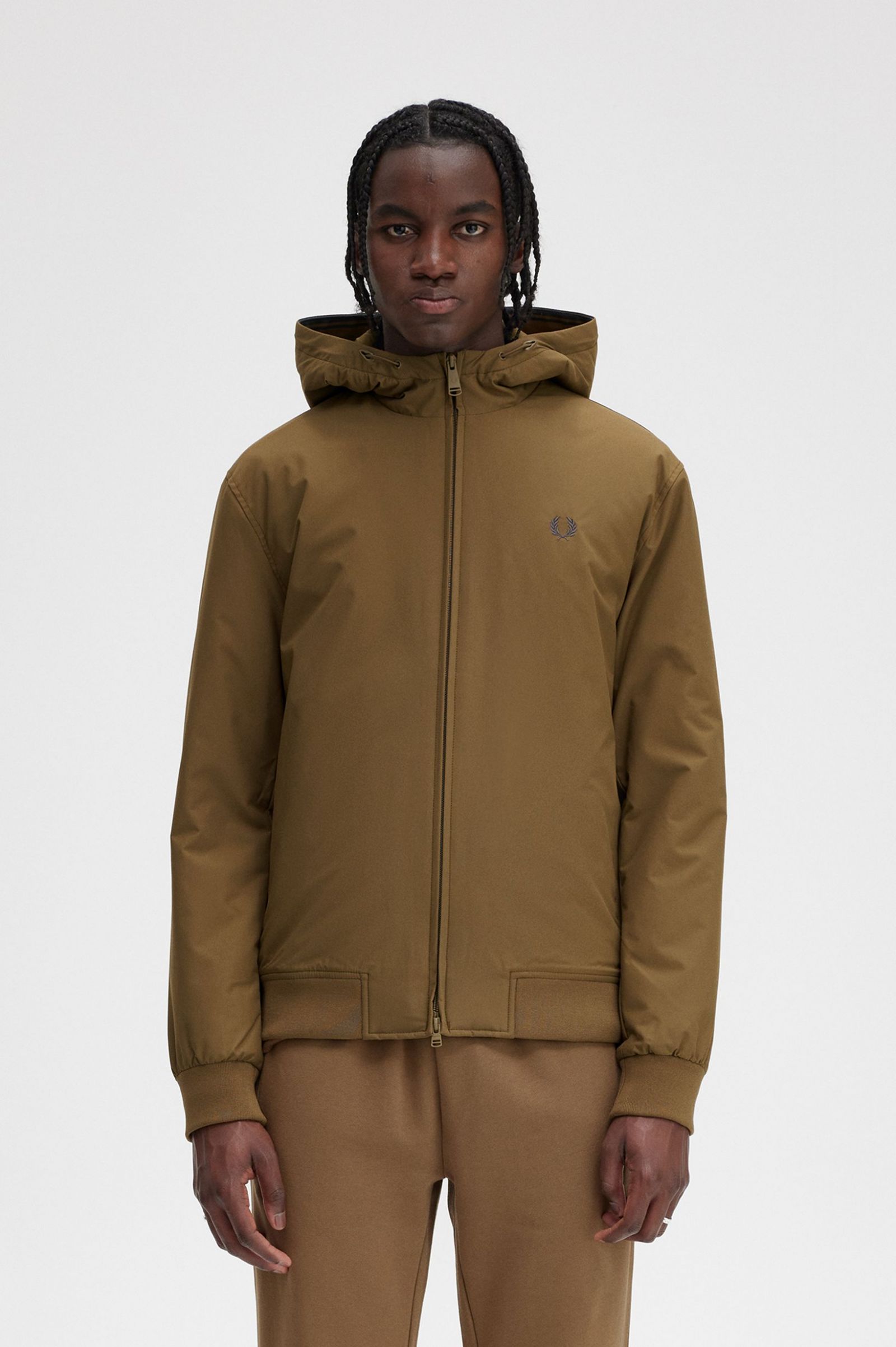 Padded Hooded Brentham Jacket Shaded Stone