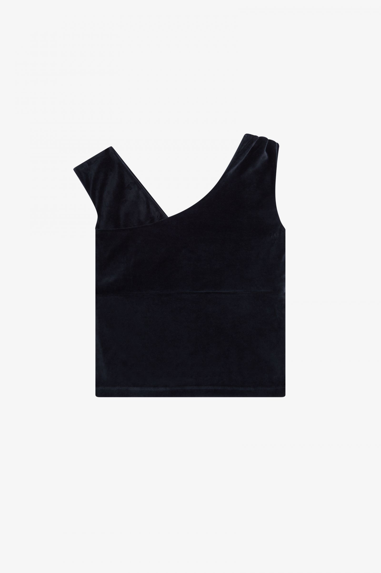 Amy Winehouse FoundationOff-The-Shoulder Velour Top Black