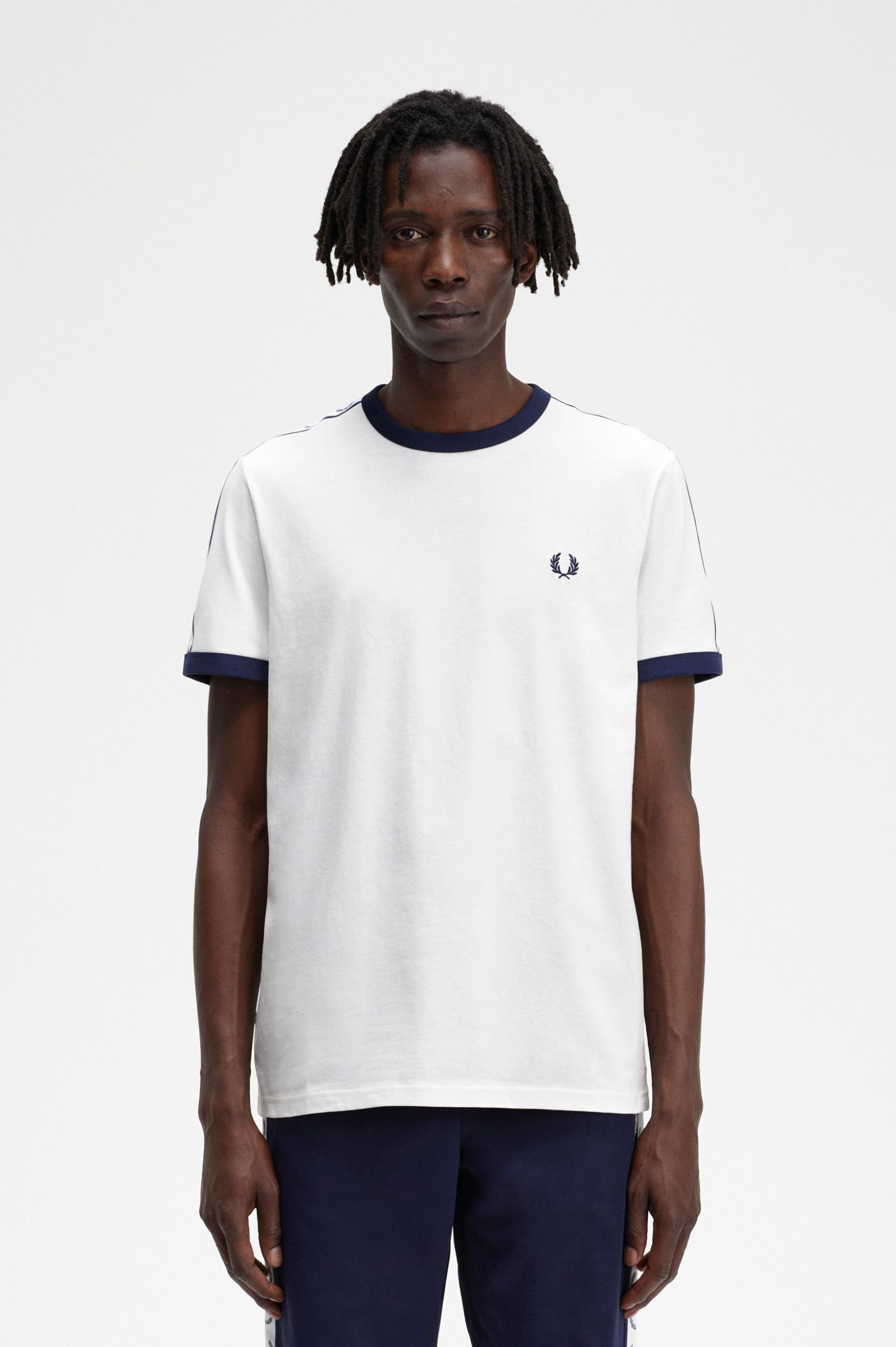 Taped Ringer T-Shirt Snow White