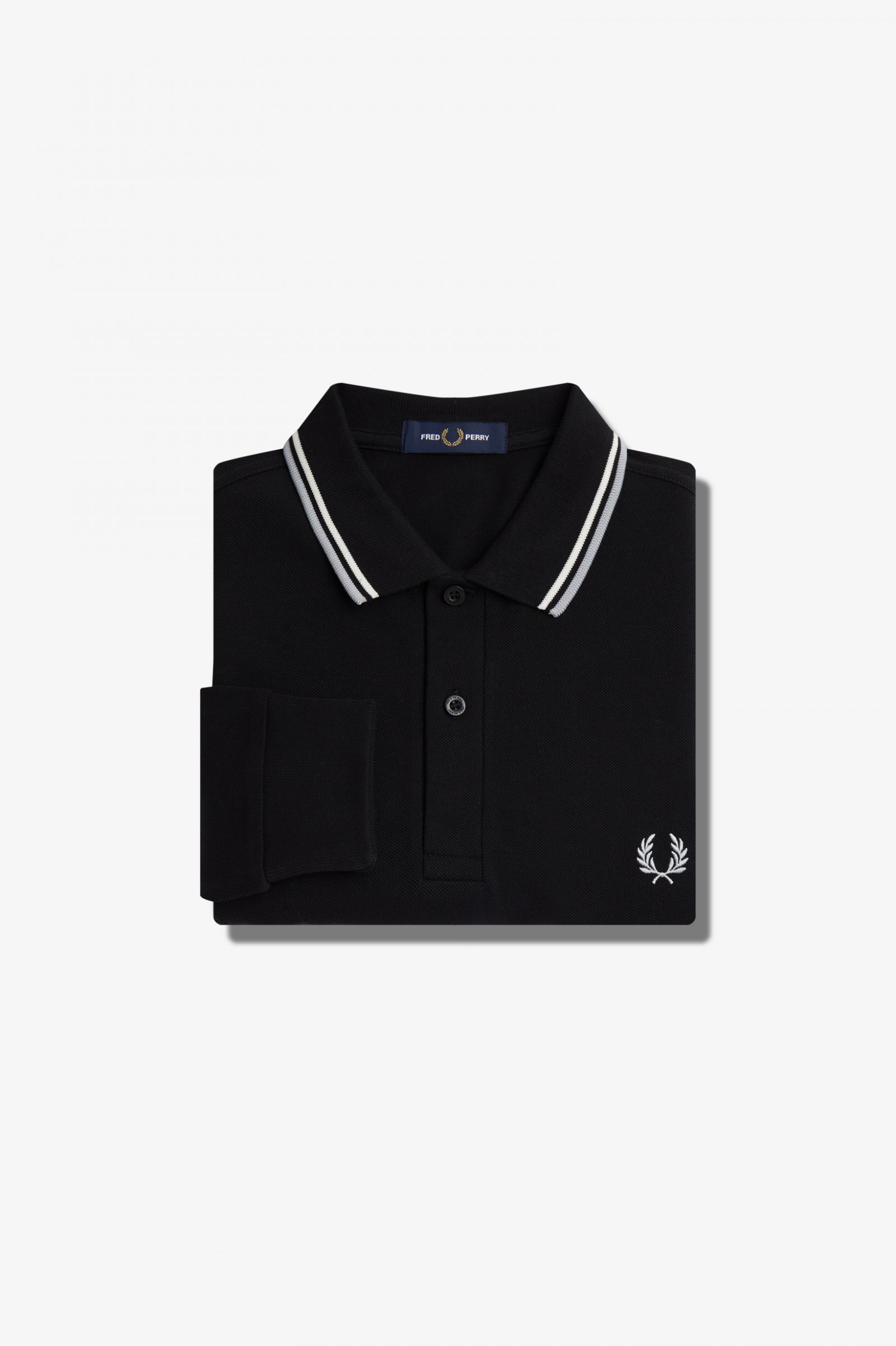 The Fred Perry ShirtM3636 Black / Ecru / Limestone
