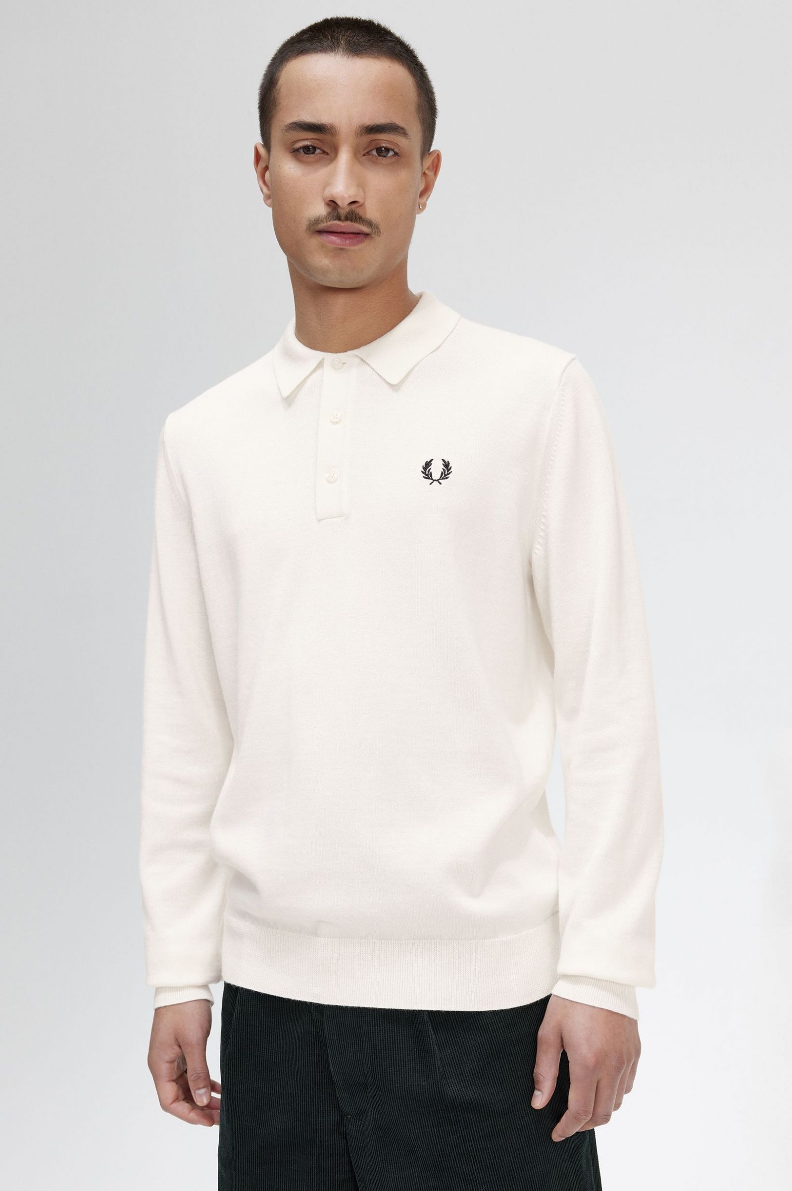 Long Sleeve Knitted Shirt Ecru