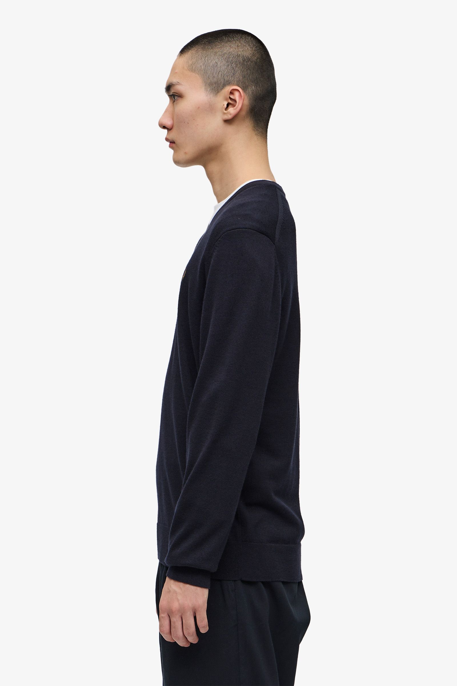 Classic V-Neck Jumper Navy