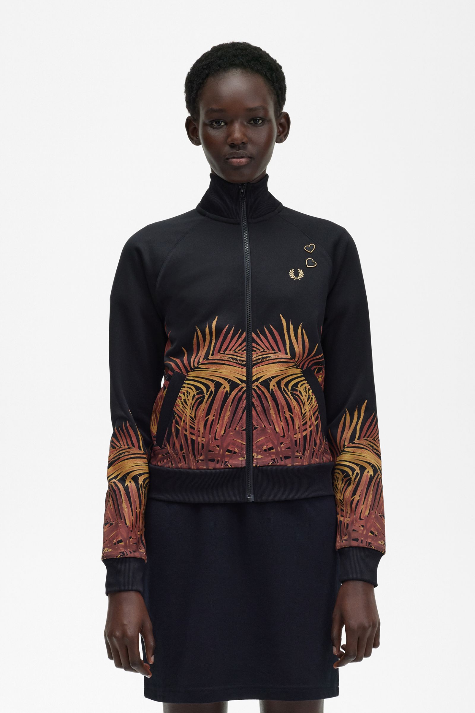 Amy Winehouse FoundationPalm Print Track Jacket Black
