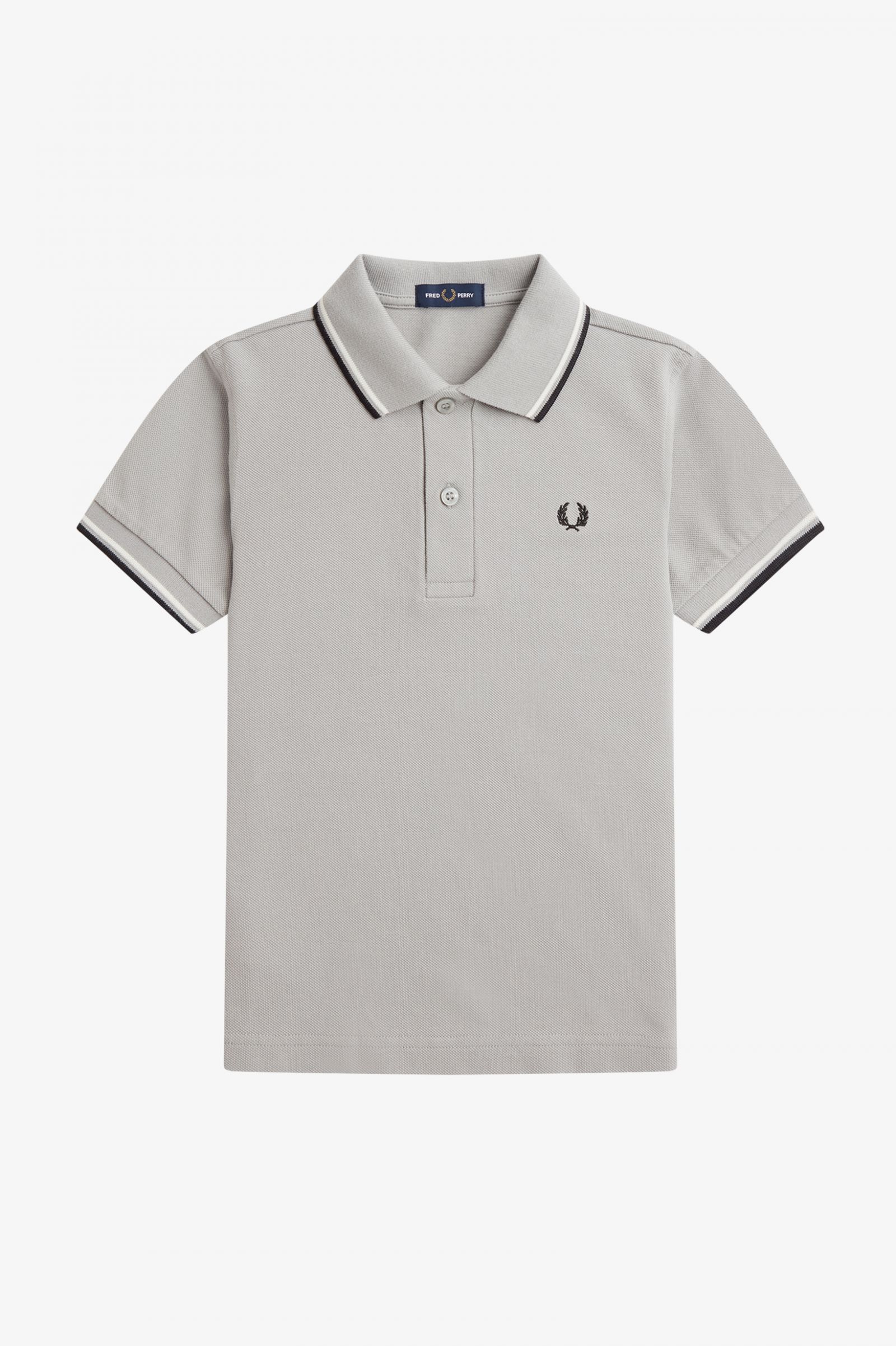 The Fred Perry ShirtKids Twin Tipped Fred Perry Shirt Limestone / Ecru / Black