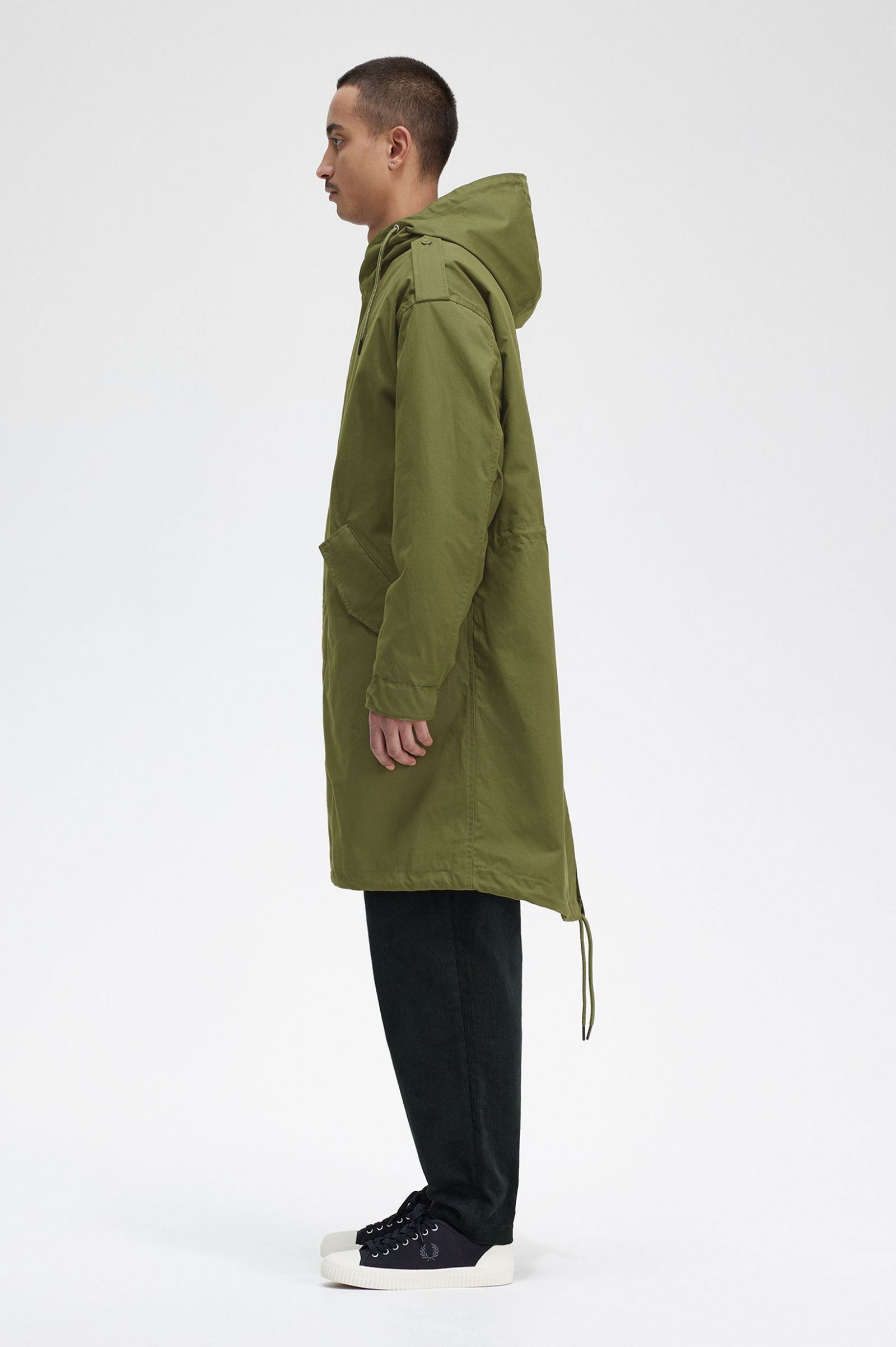 Faux Fur Lined Parka Parka Green