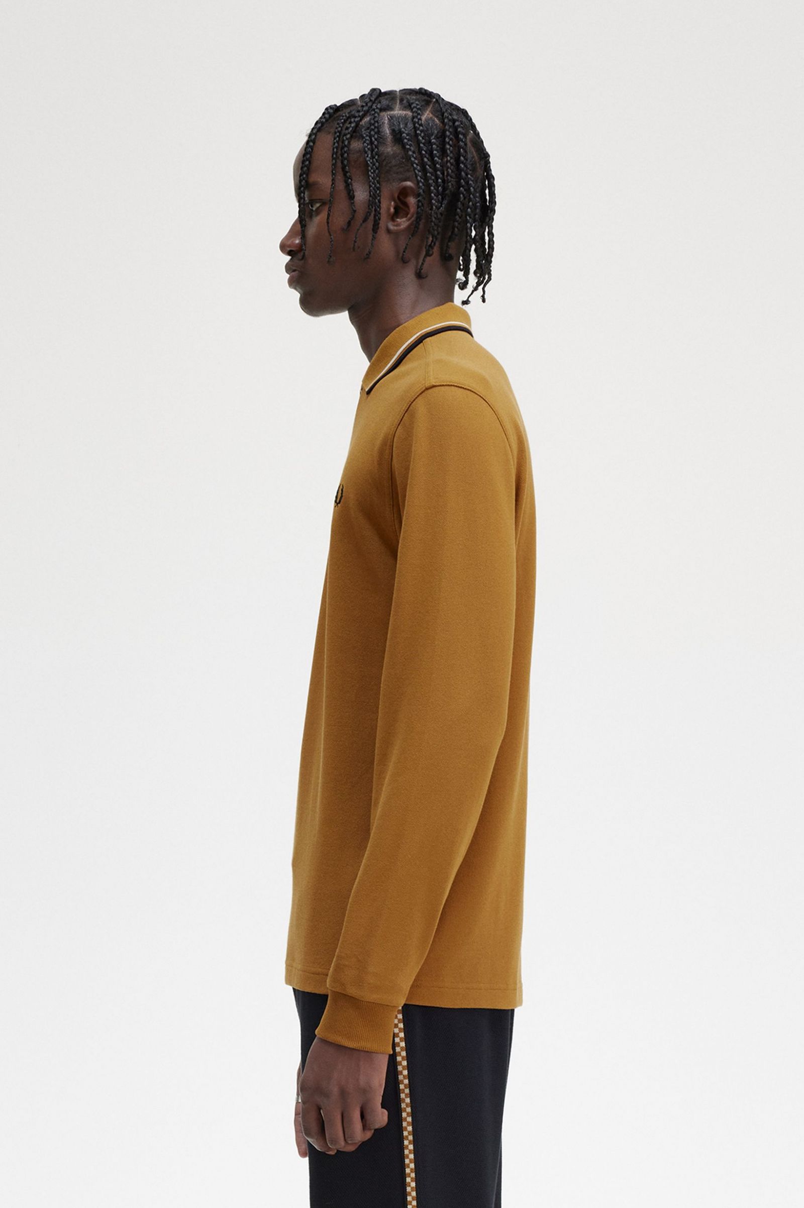 The Fred Perry ShirtM3636 Dark Caramel / Oatmeal / Black