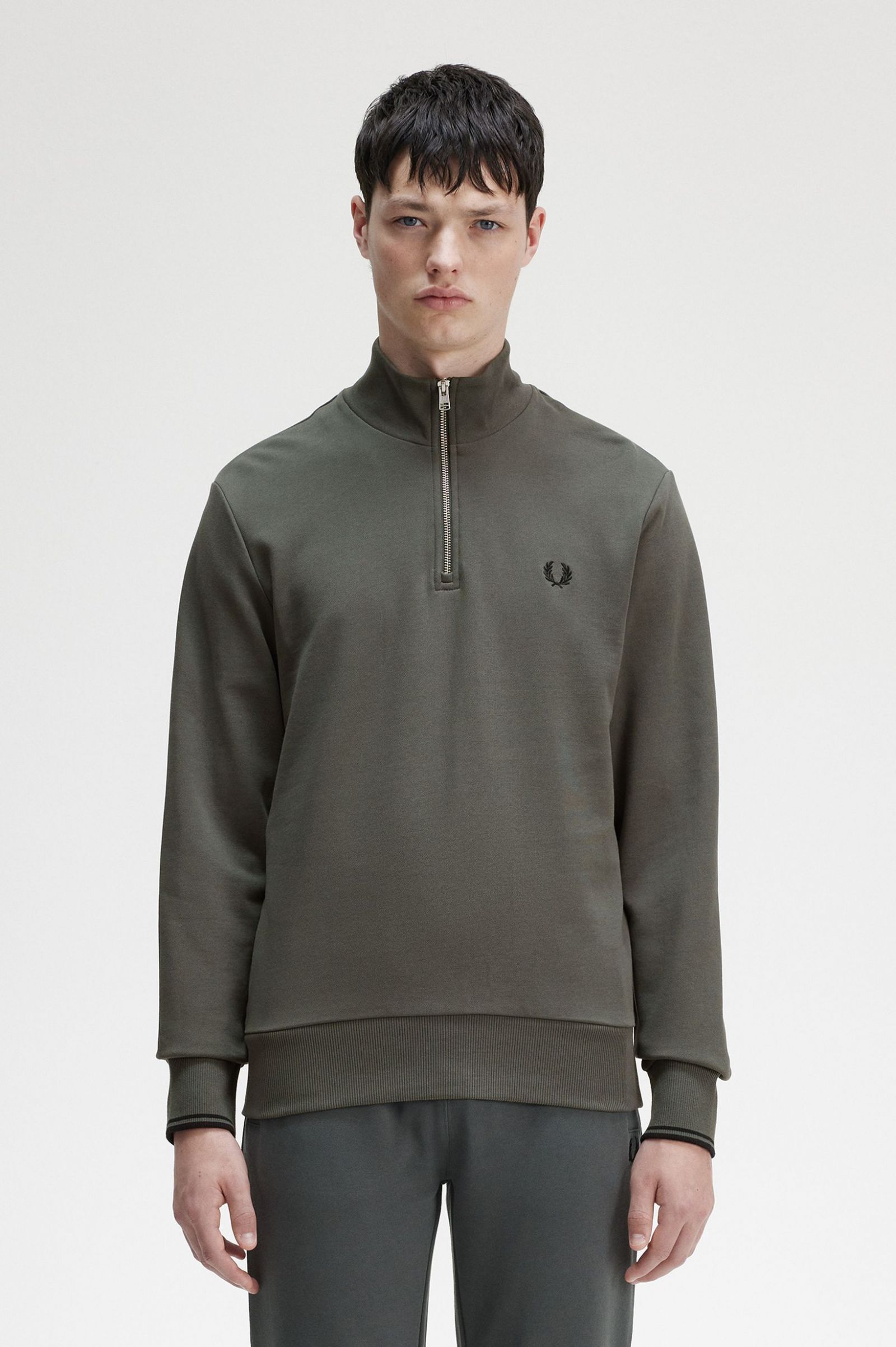 Half Zip Sweatshirt Field Green