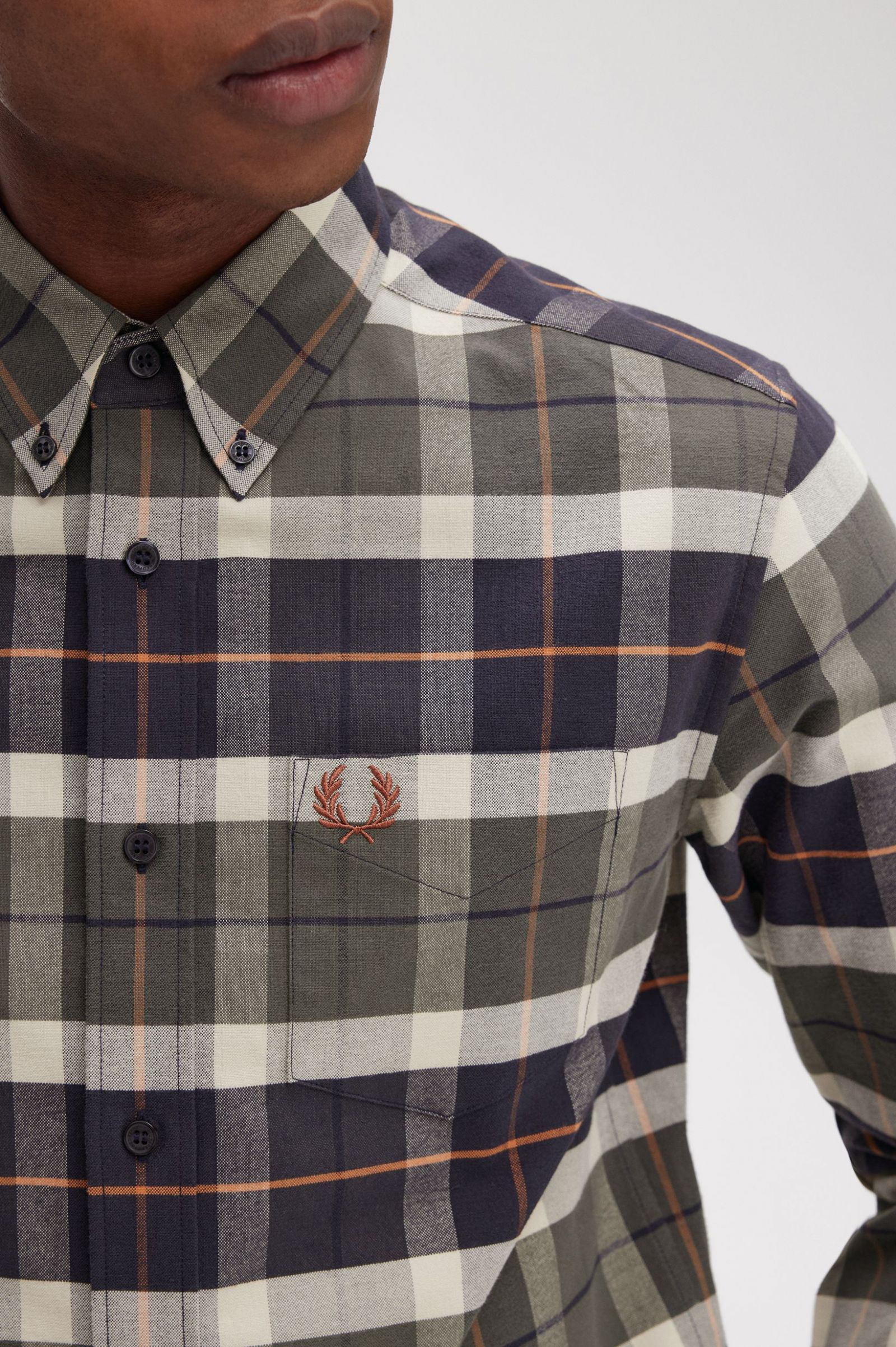 Brushed Tartan Shirt Field Green