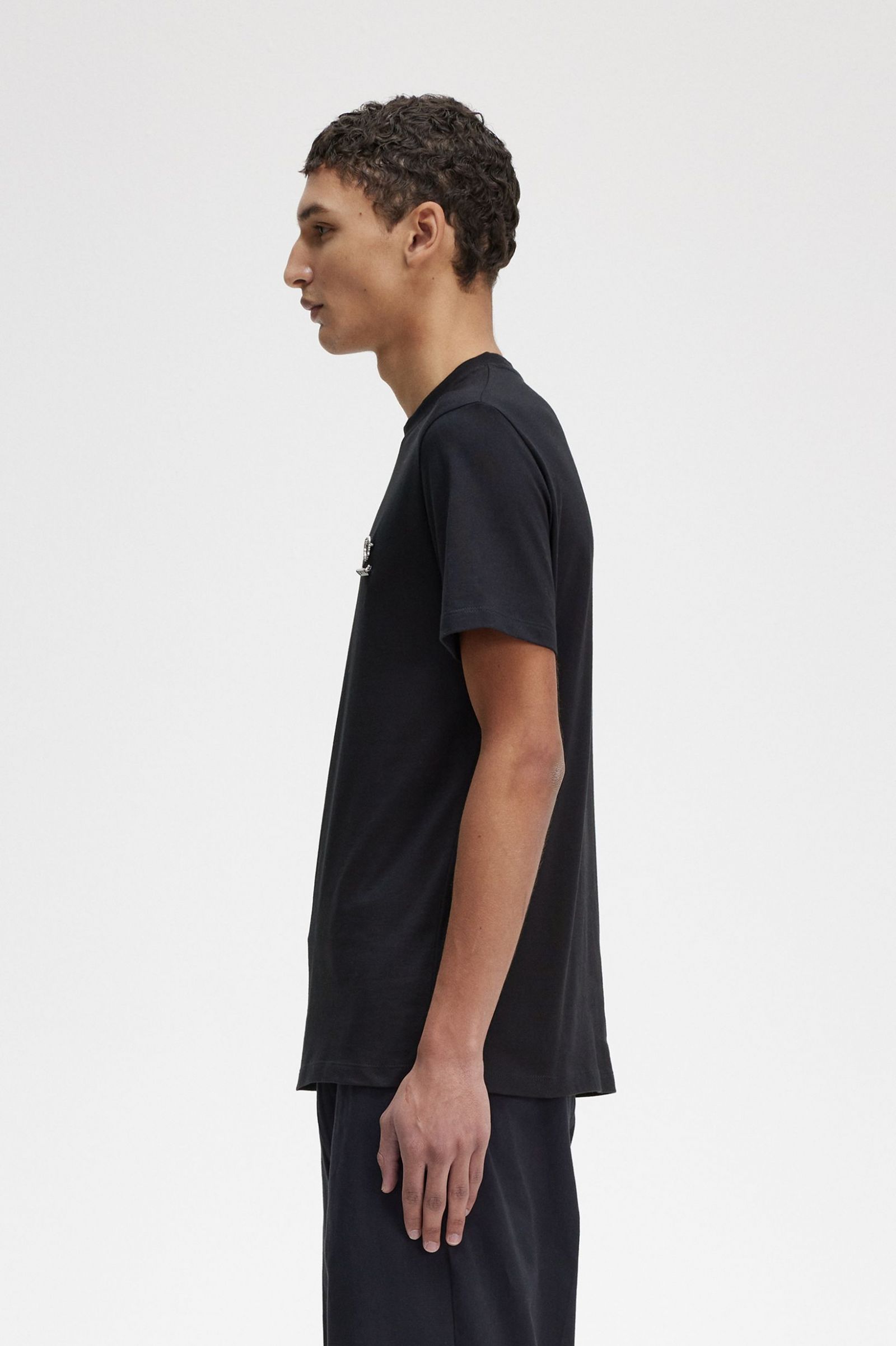 Raf SimonsEnamel Pin T-Shirt Black