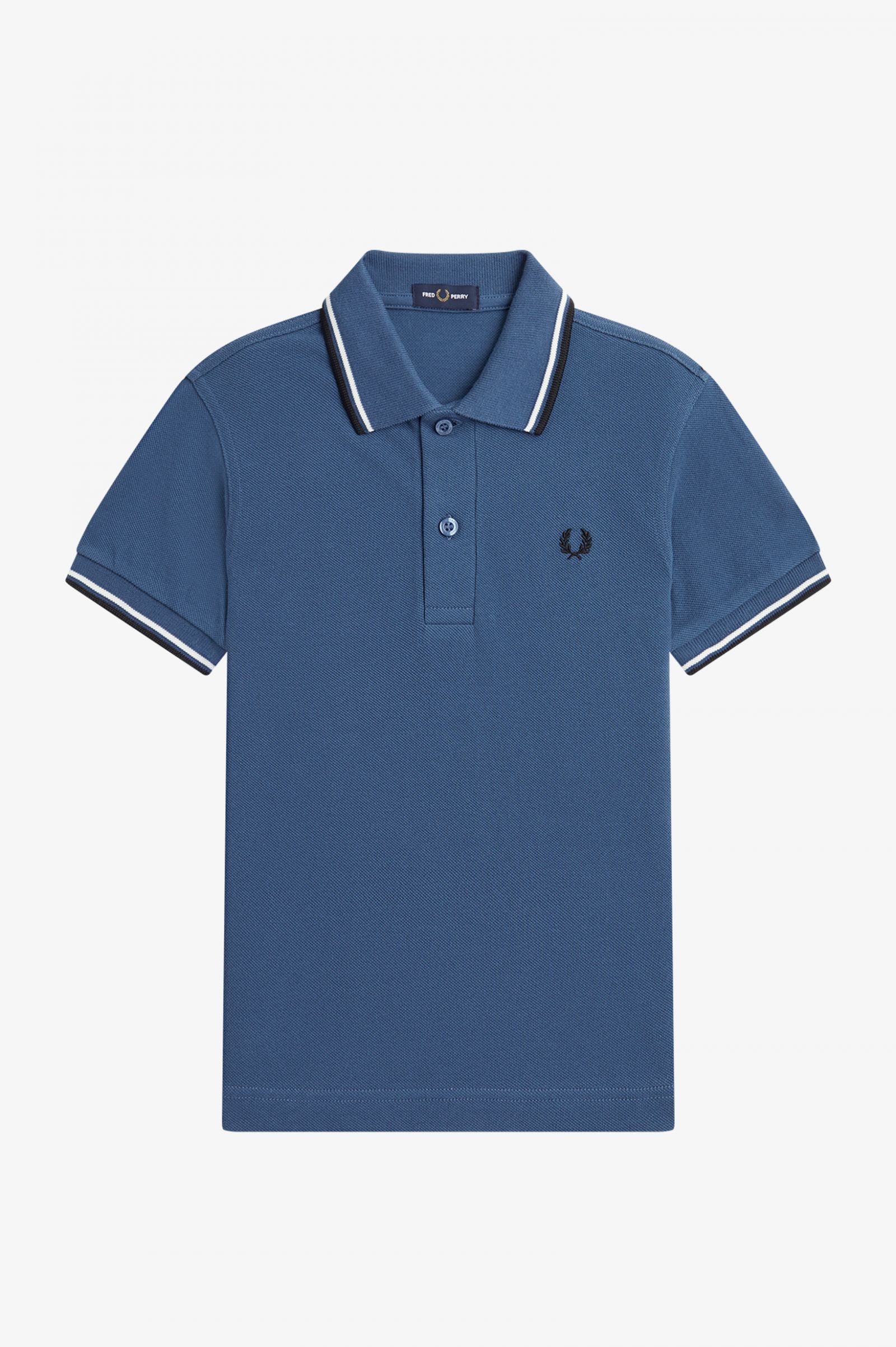 The Fred Perry ShirtKids Twin Tipped Fred Perry Shirt Midnight Blue / Snow White / Black