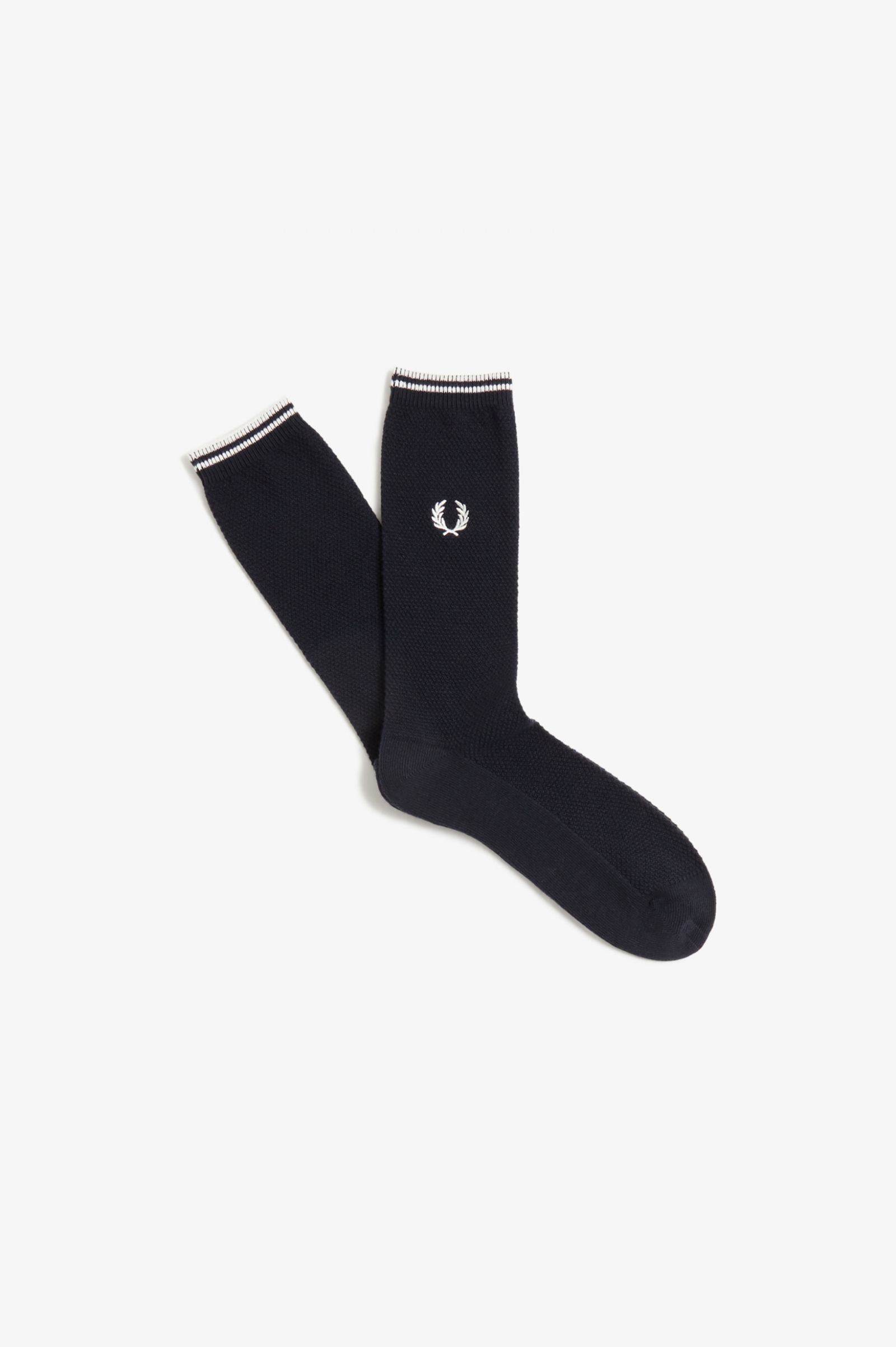 Tipped Socks Black / Porcelain