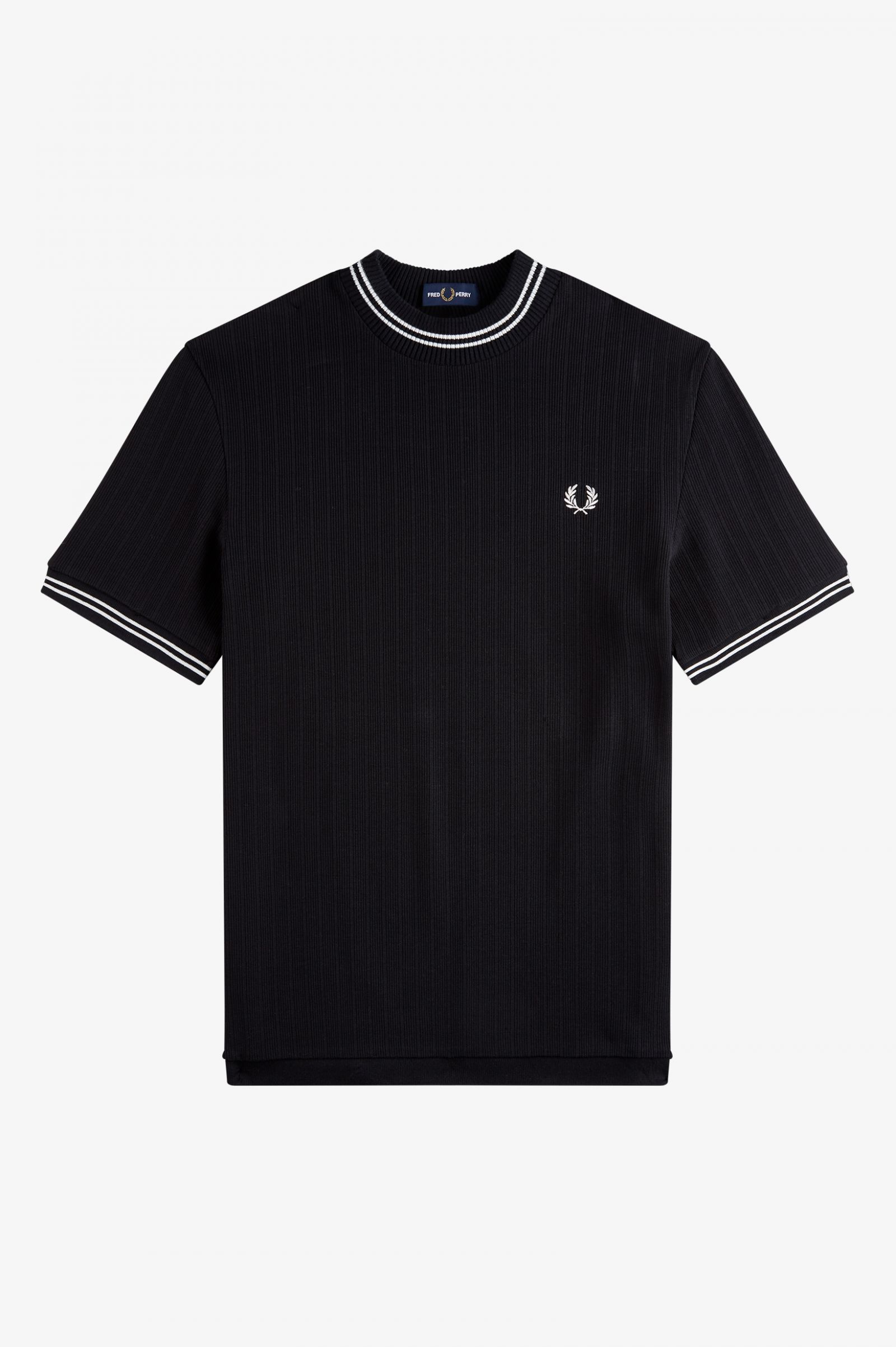ReissuesCrew Neck Piqué T-Shirt Navy