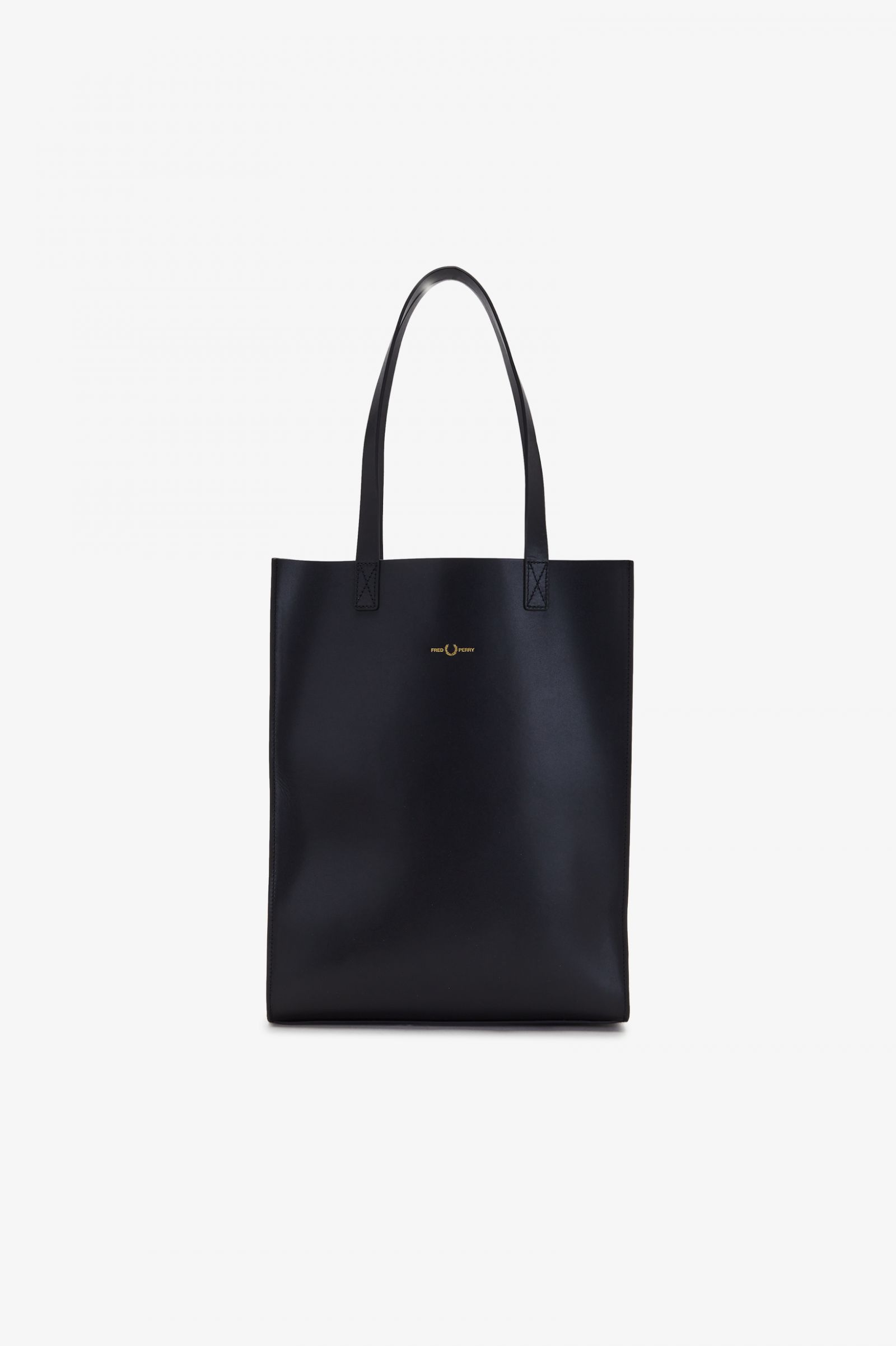Burnished Leather Tote Bag Black