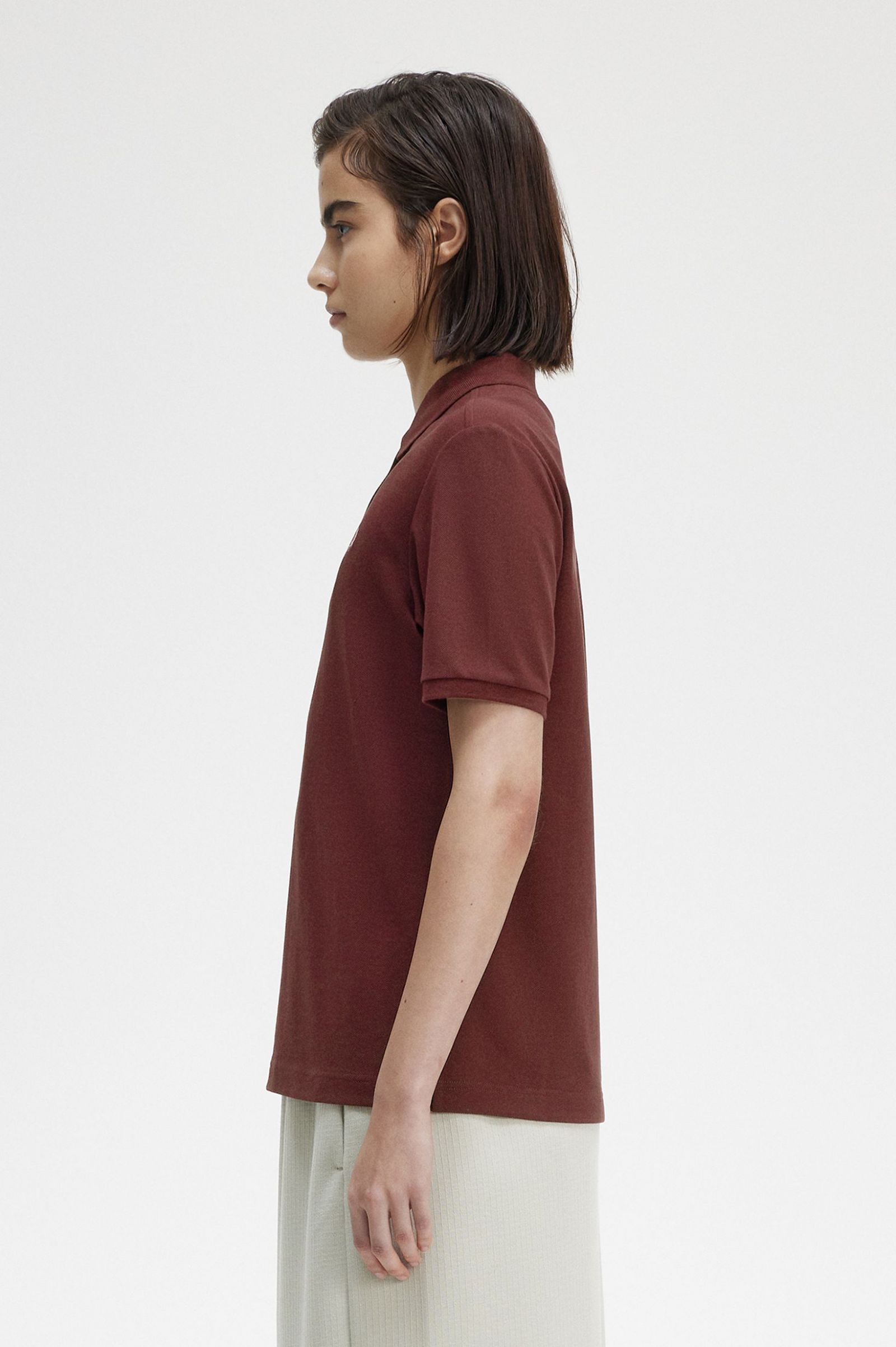 The Fred Perry ShirtG6000 Oxblood / Dusty Rose Pink
