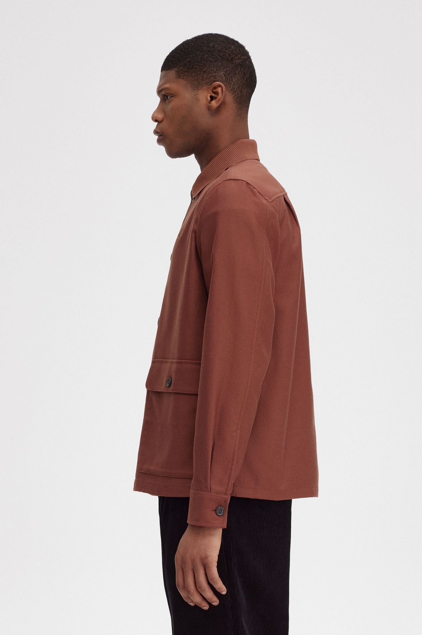 Utility Pocket Overshirt Whisky Brown