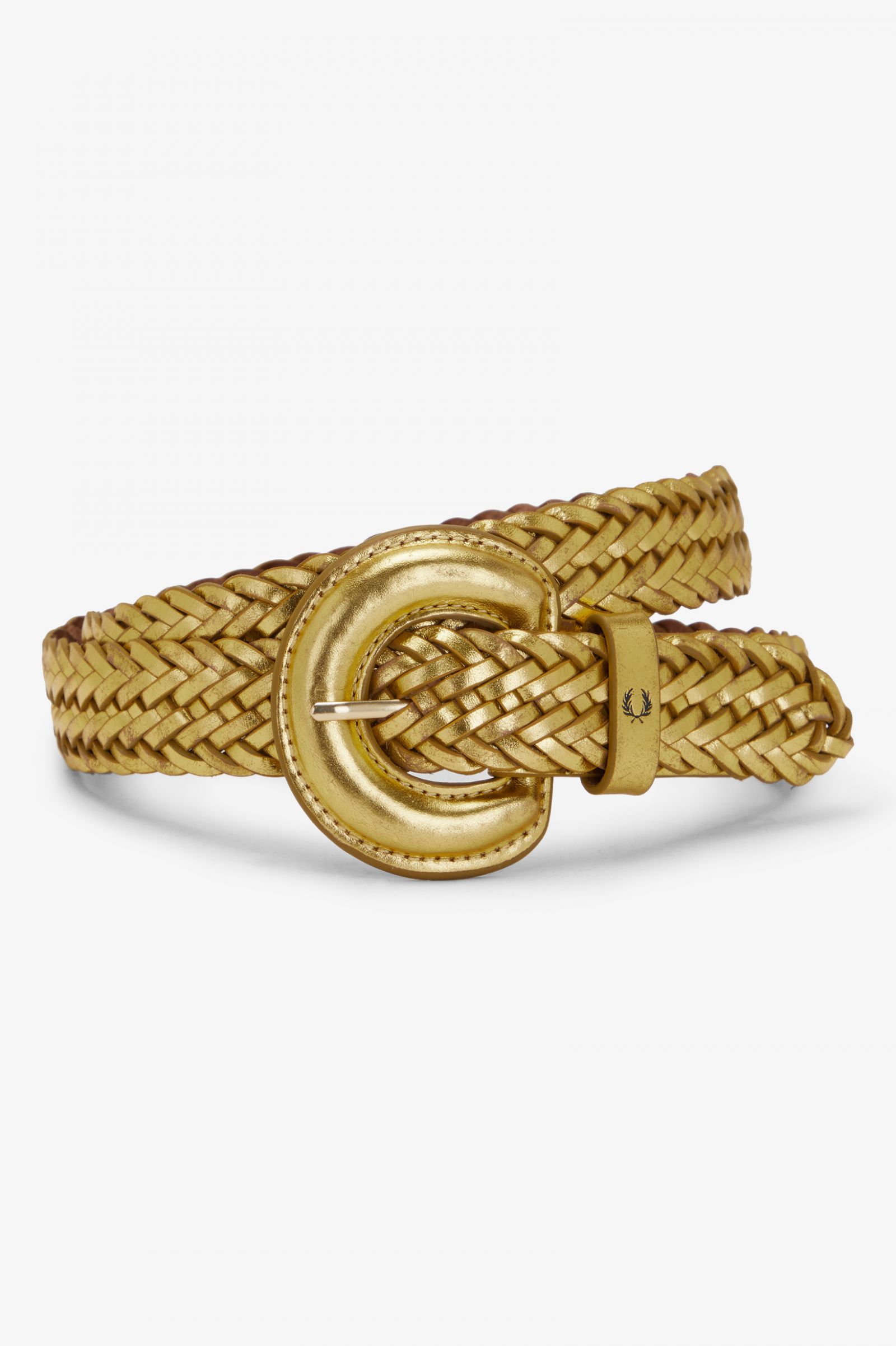 Amy Winehouse FoundationWoven Leather Belt Gold