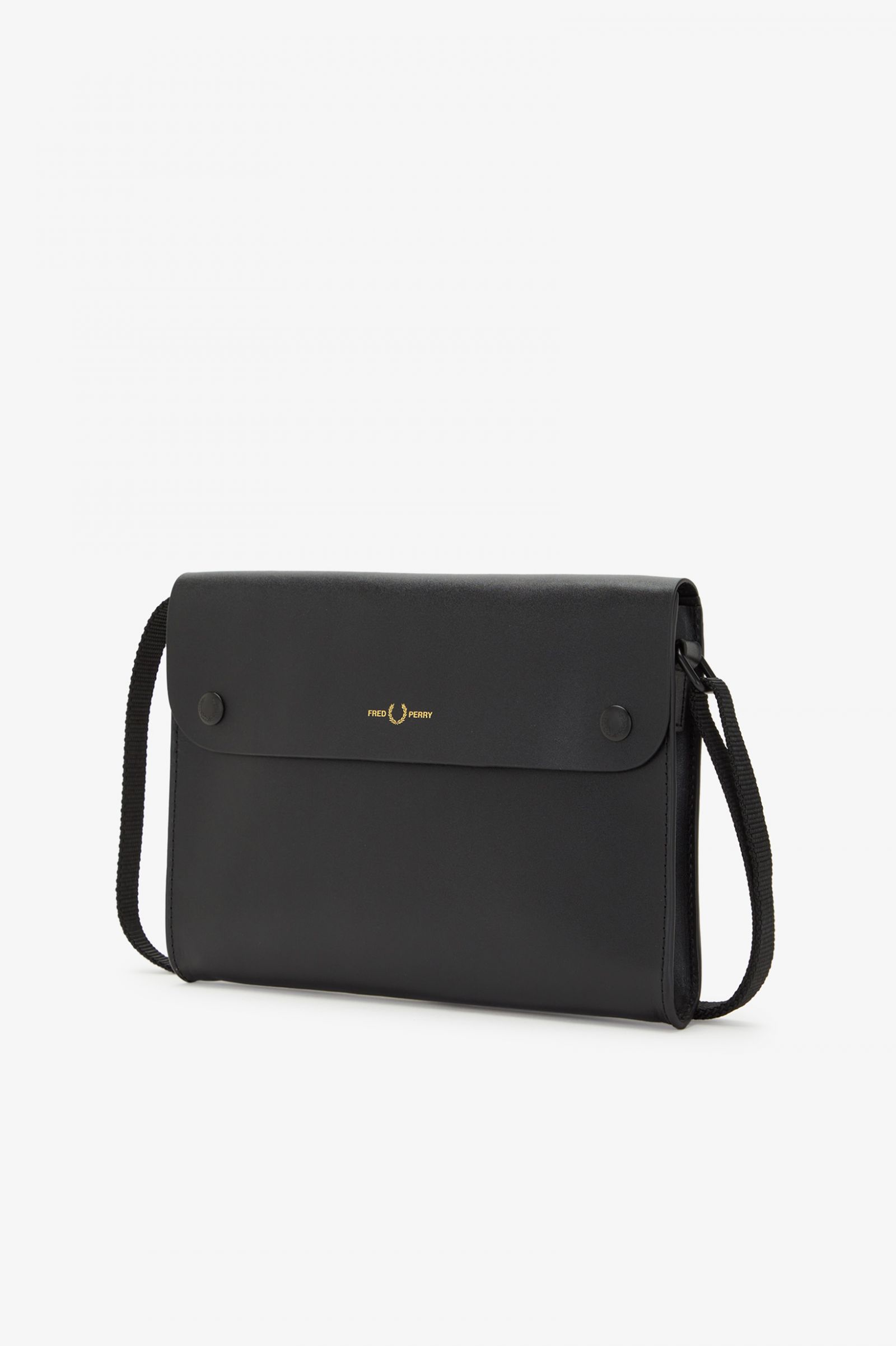 Burnished Leather Sacoche Bag Black