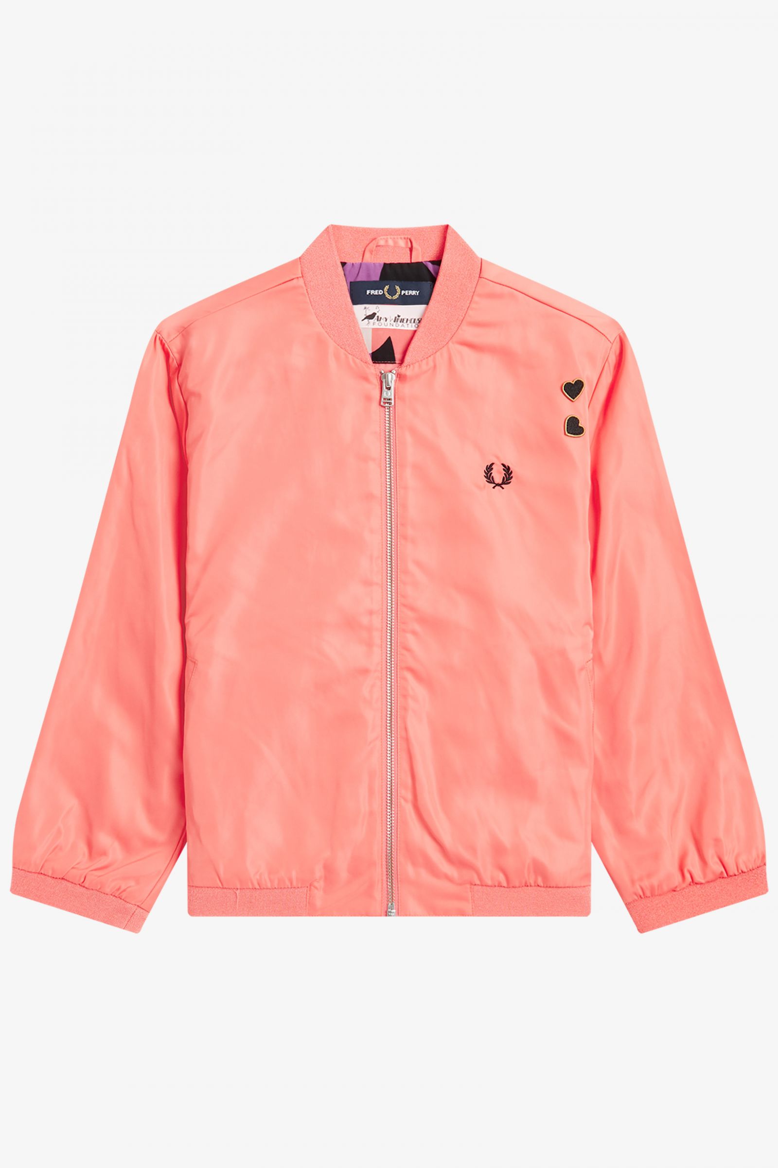 Amy Winehouse FoundationSatin Bomber Jacket Black