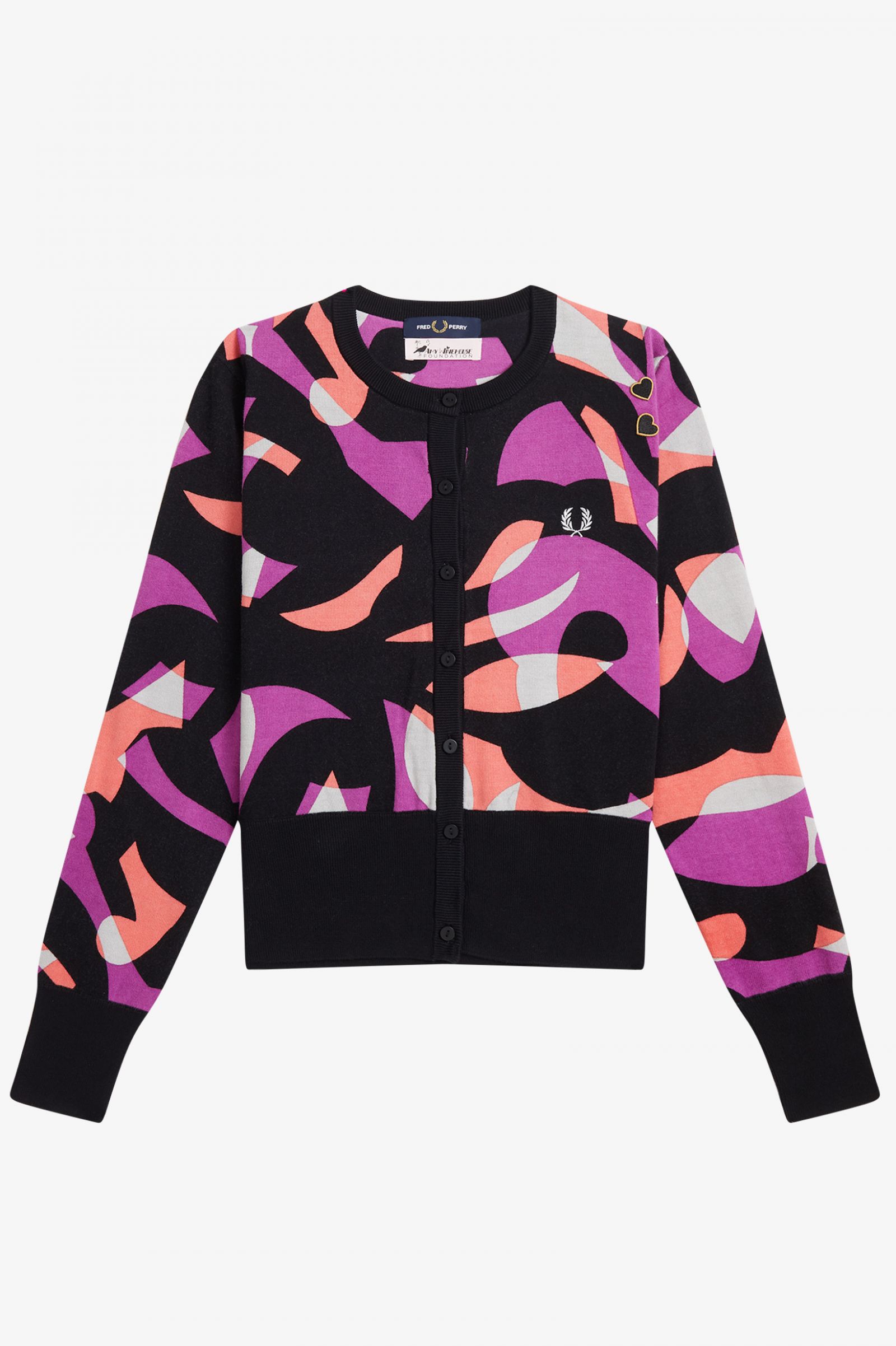 Amy Winehouse FoundationAbstract Cardigan Black