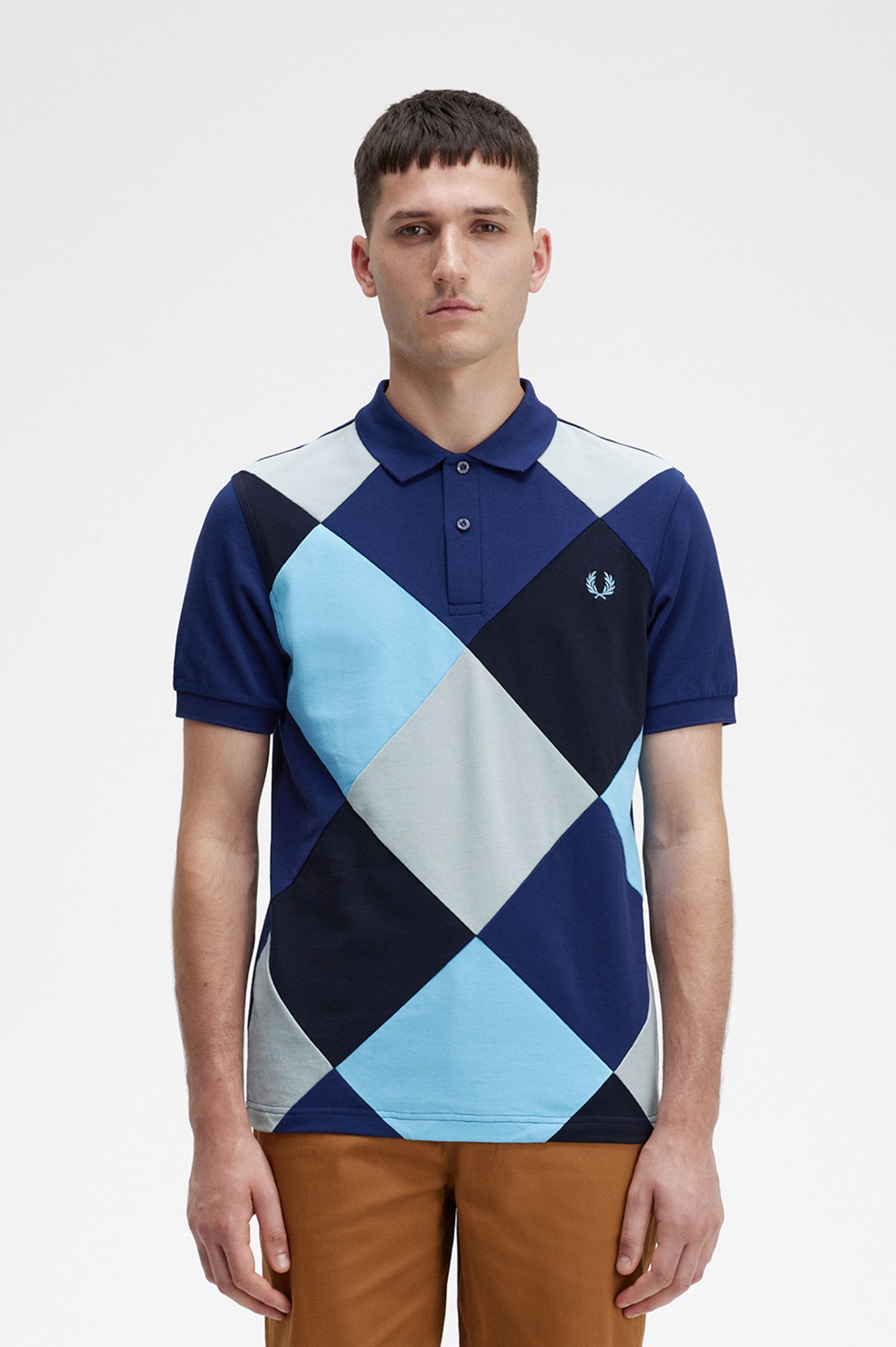 ReissuesHarlequin Polo Shirt French Navy