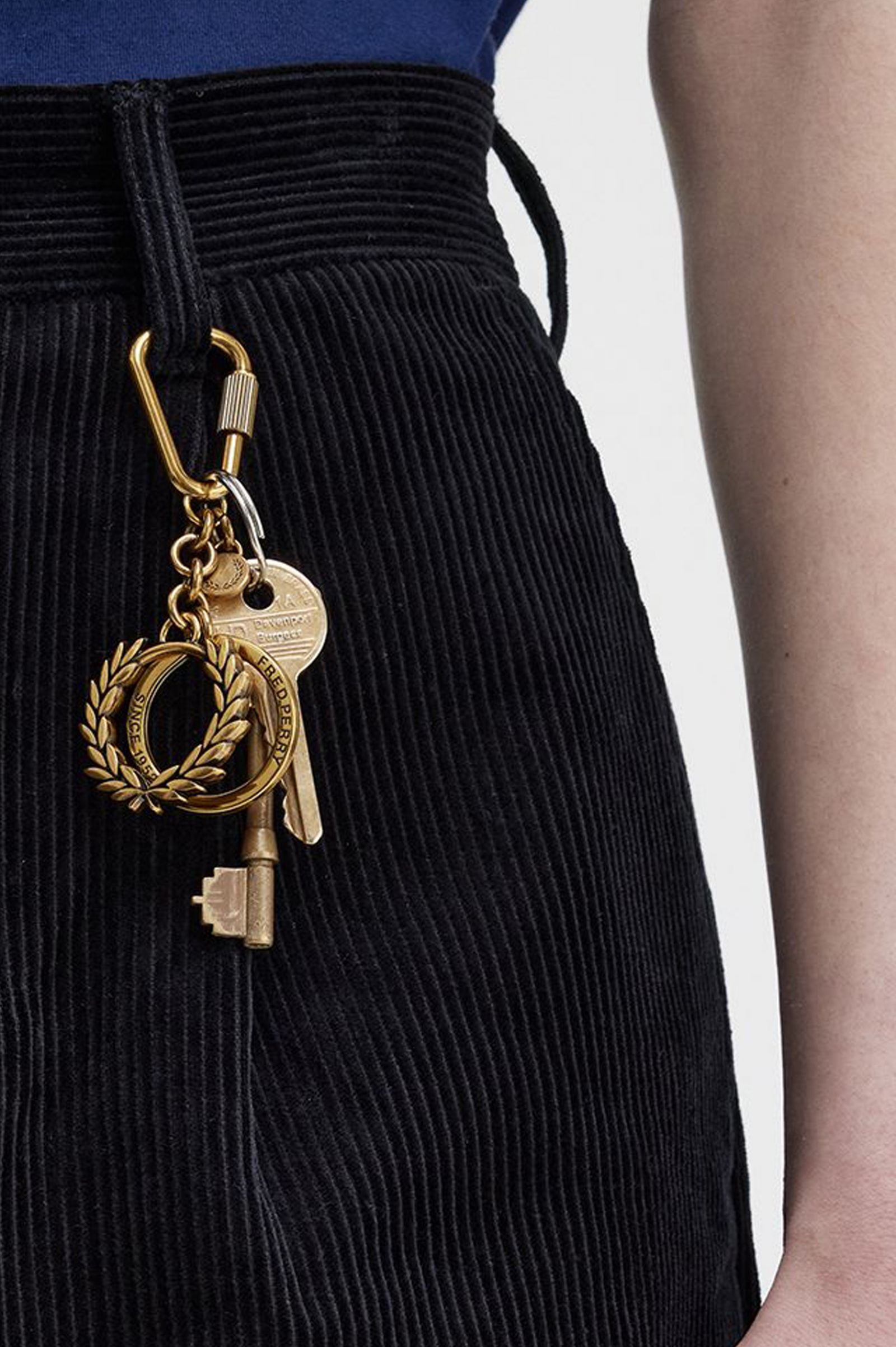 Laurel Wreath Keyring Gold
