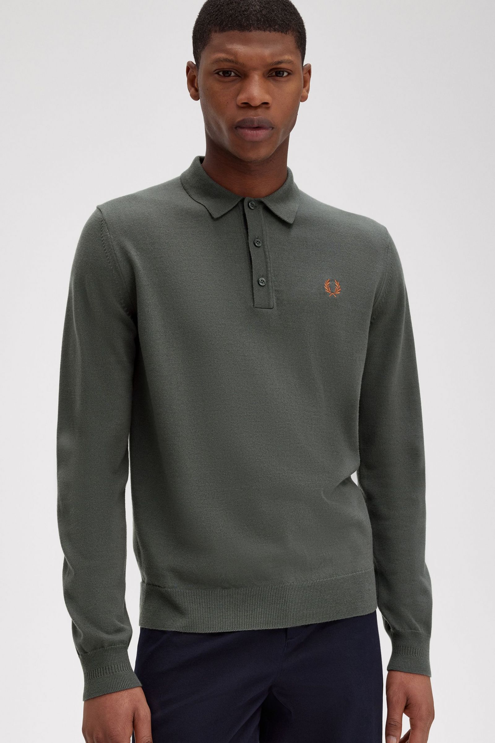 Classic Knitted Shirt Field Green