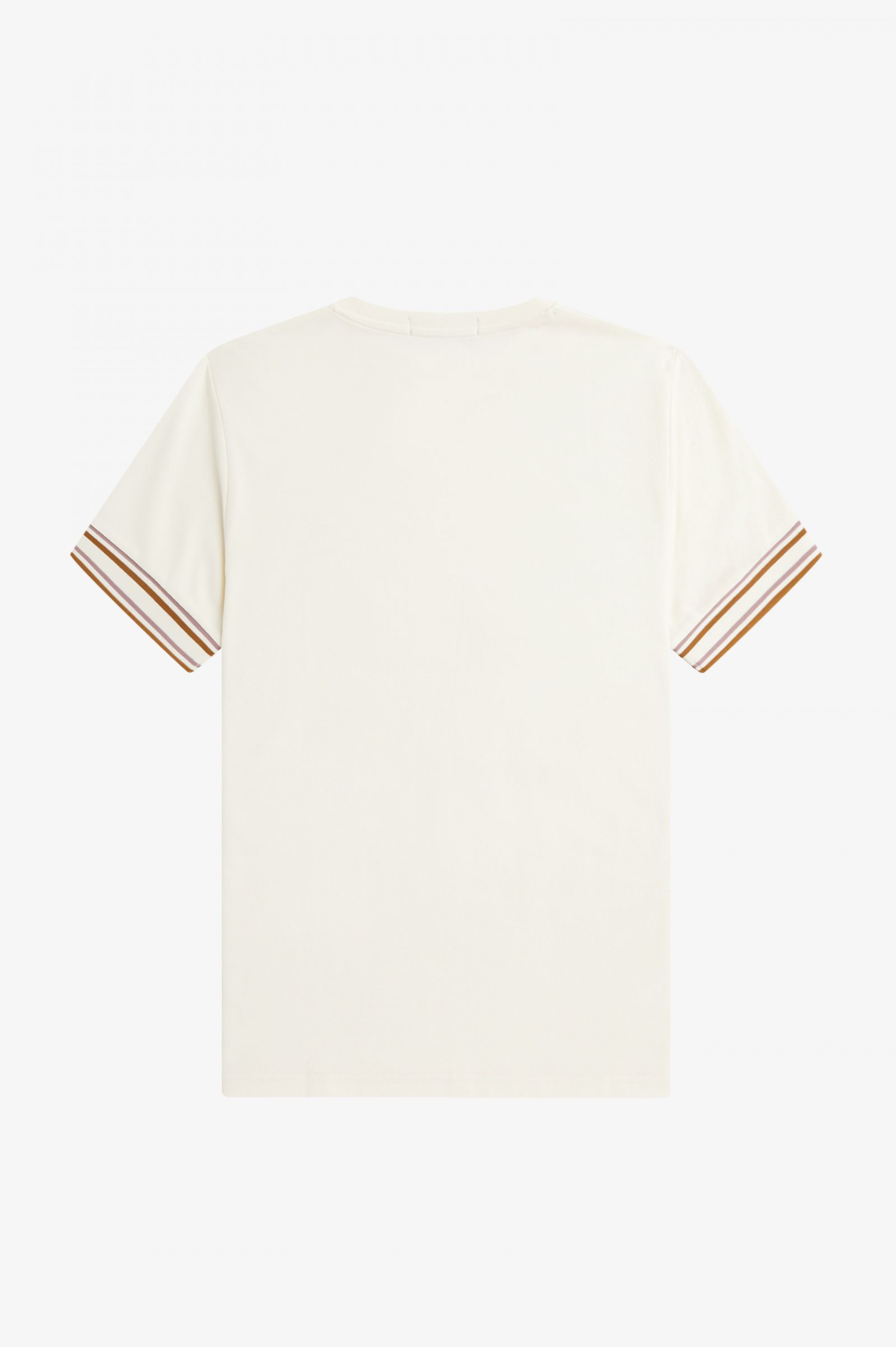 Bold Tipped Piqué T-Shirt Ecru