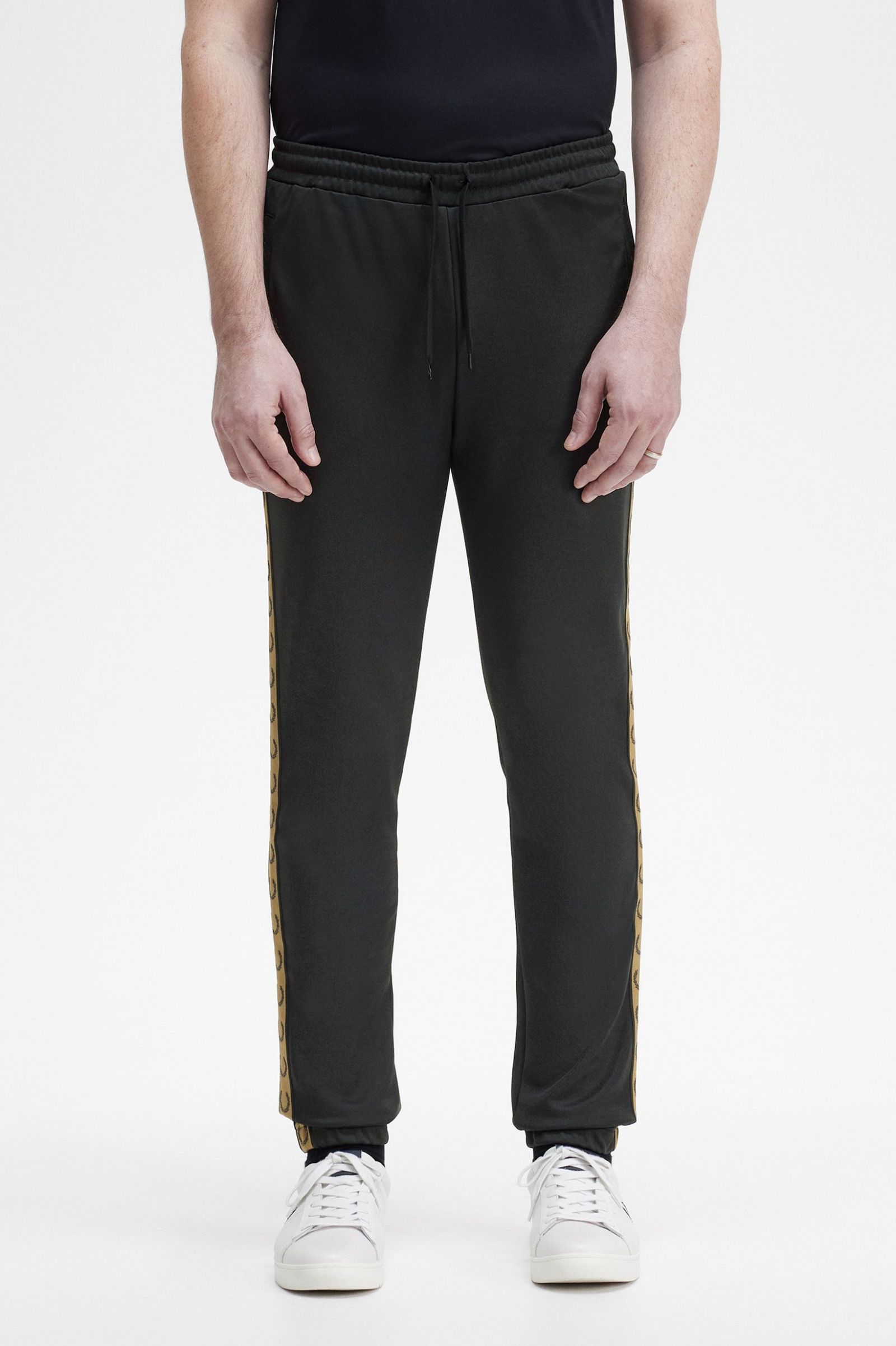 Taped Track Pants Black / Shaded Stone