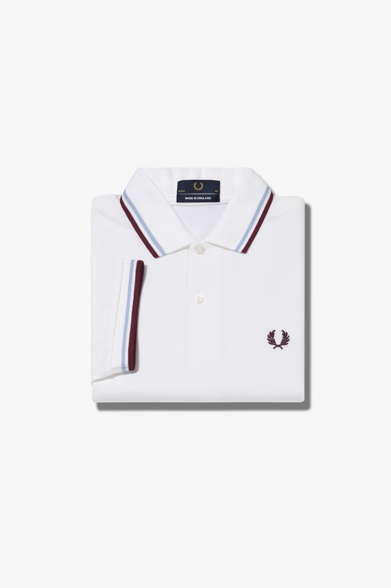 The Fred Perry ShirtG12 White / Ice / Maroon