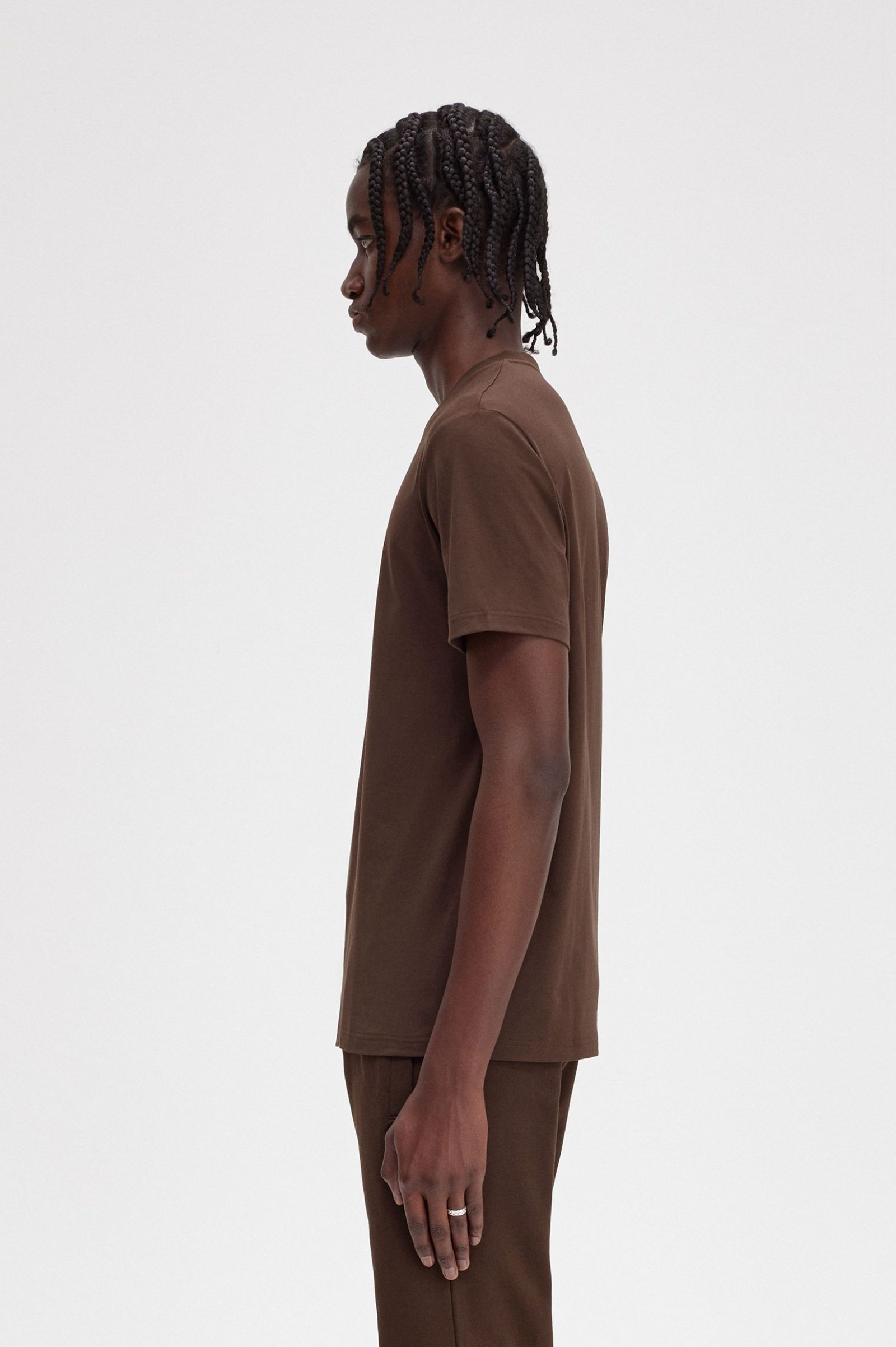 Embroidered T-Shirt Burnt Tobacco