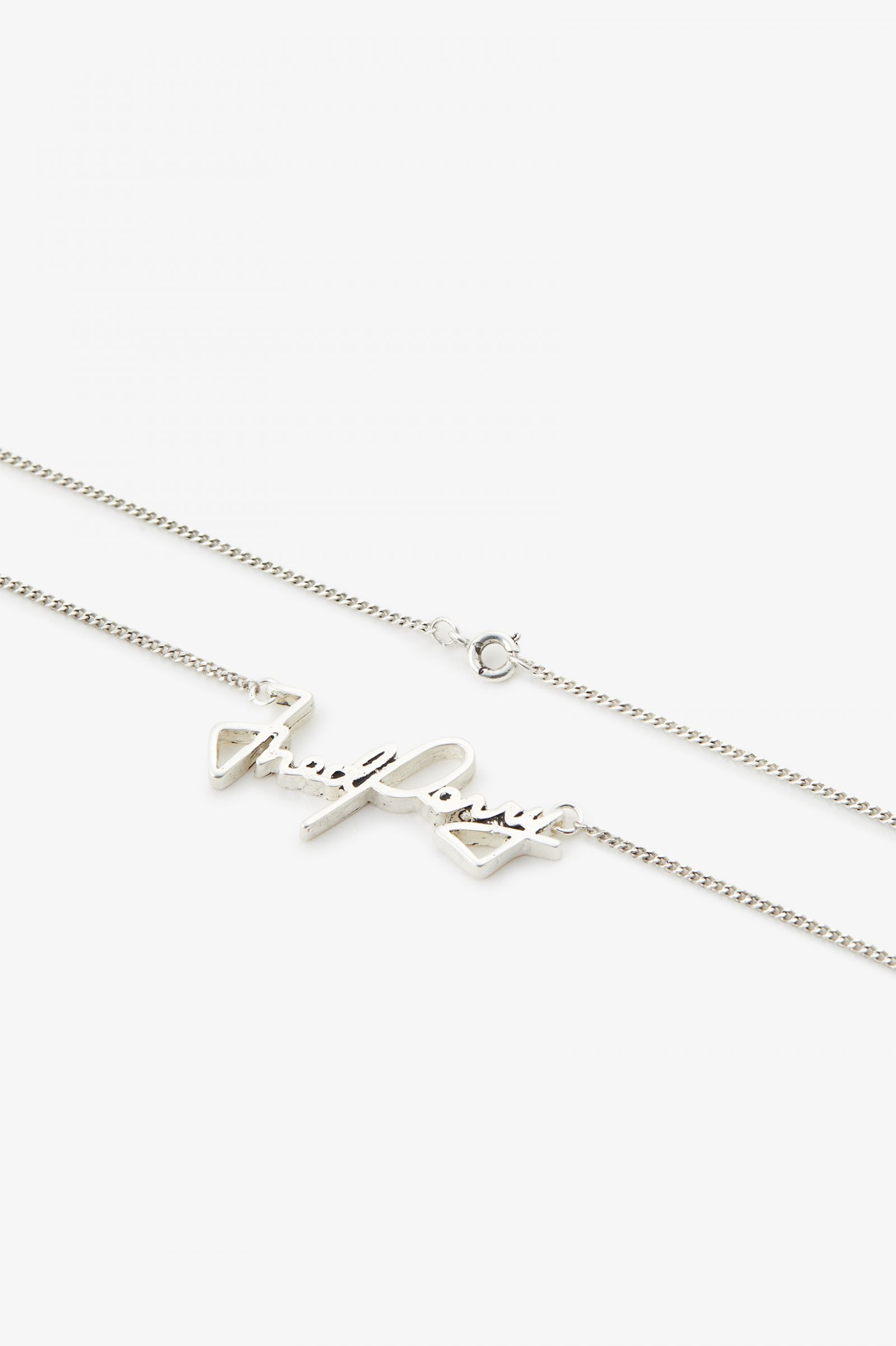 Fred Perry Necklace Metallic Silver