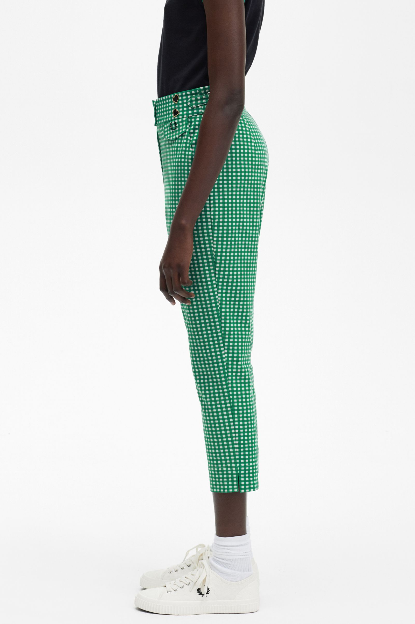 Amy Winehouse FoundationGingham Trousers Milky Pink