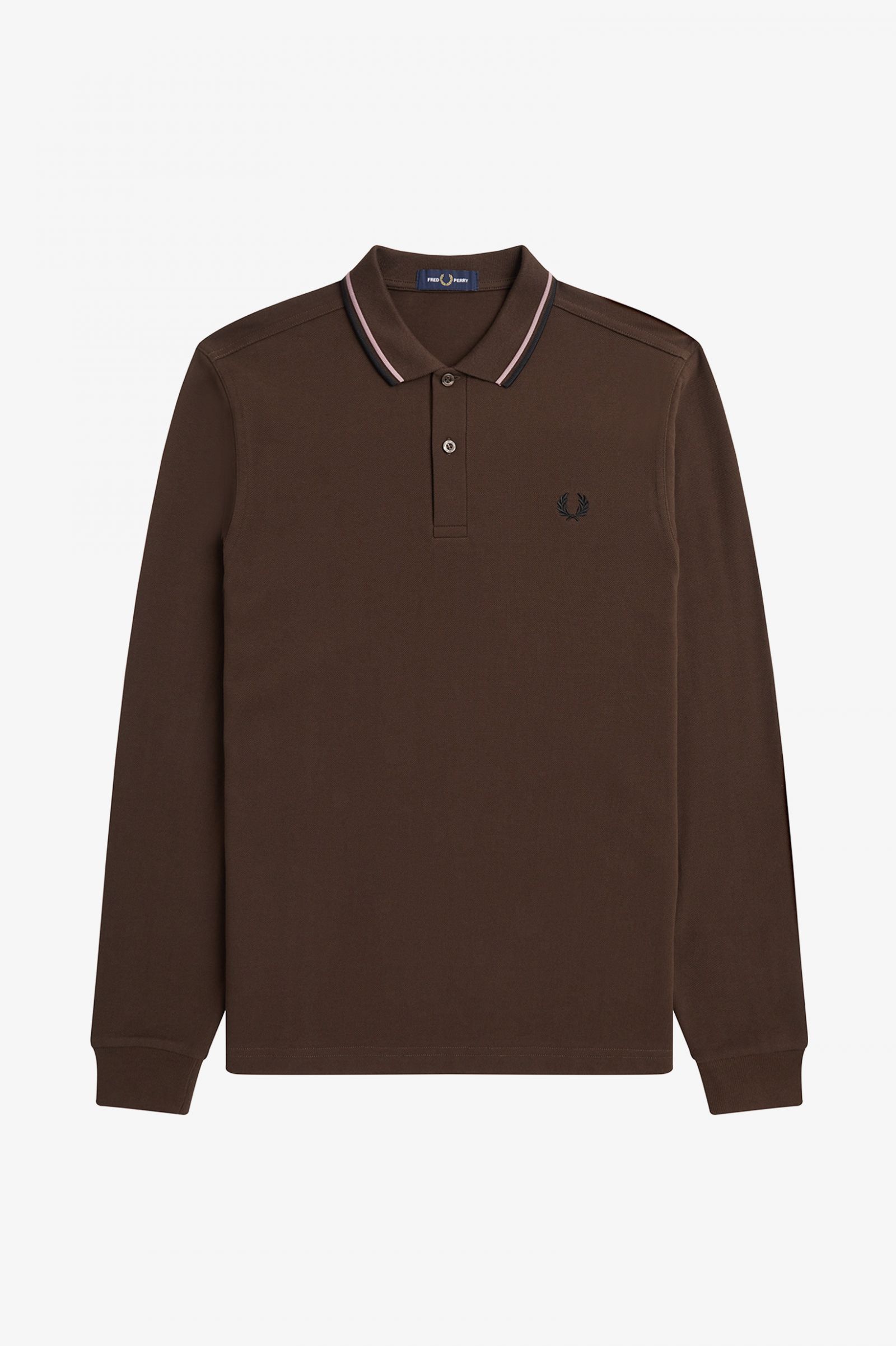 The Fred Perry ShirtM3636 Burnt Tobacco / Dark Pink / Black