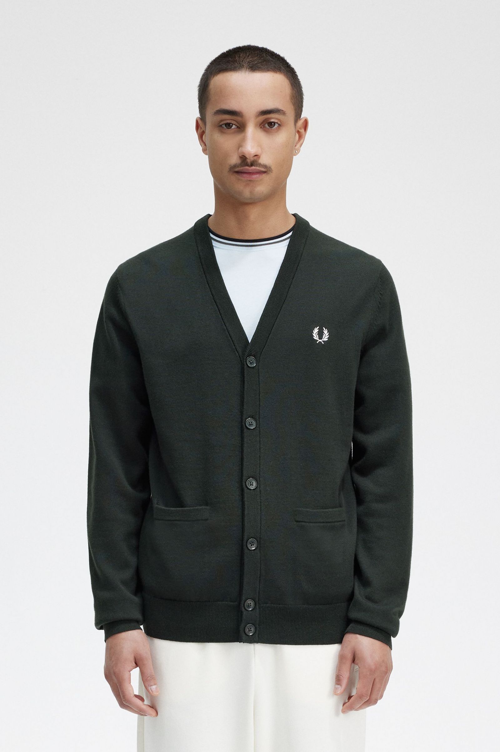 Classic Cardigan Night Green