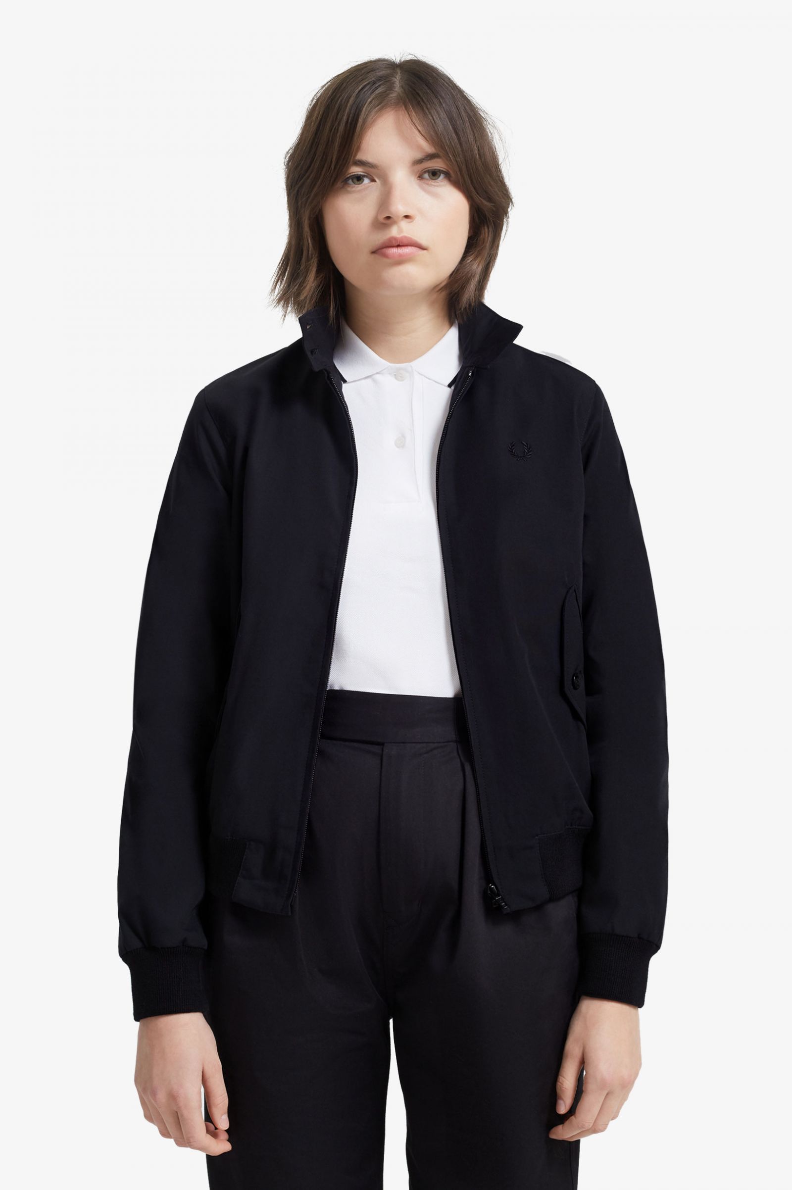 Made In EnglandHarrington Jacket Black / Champagne / Champagne