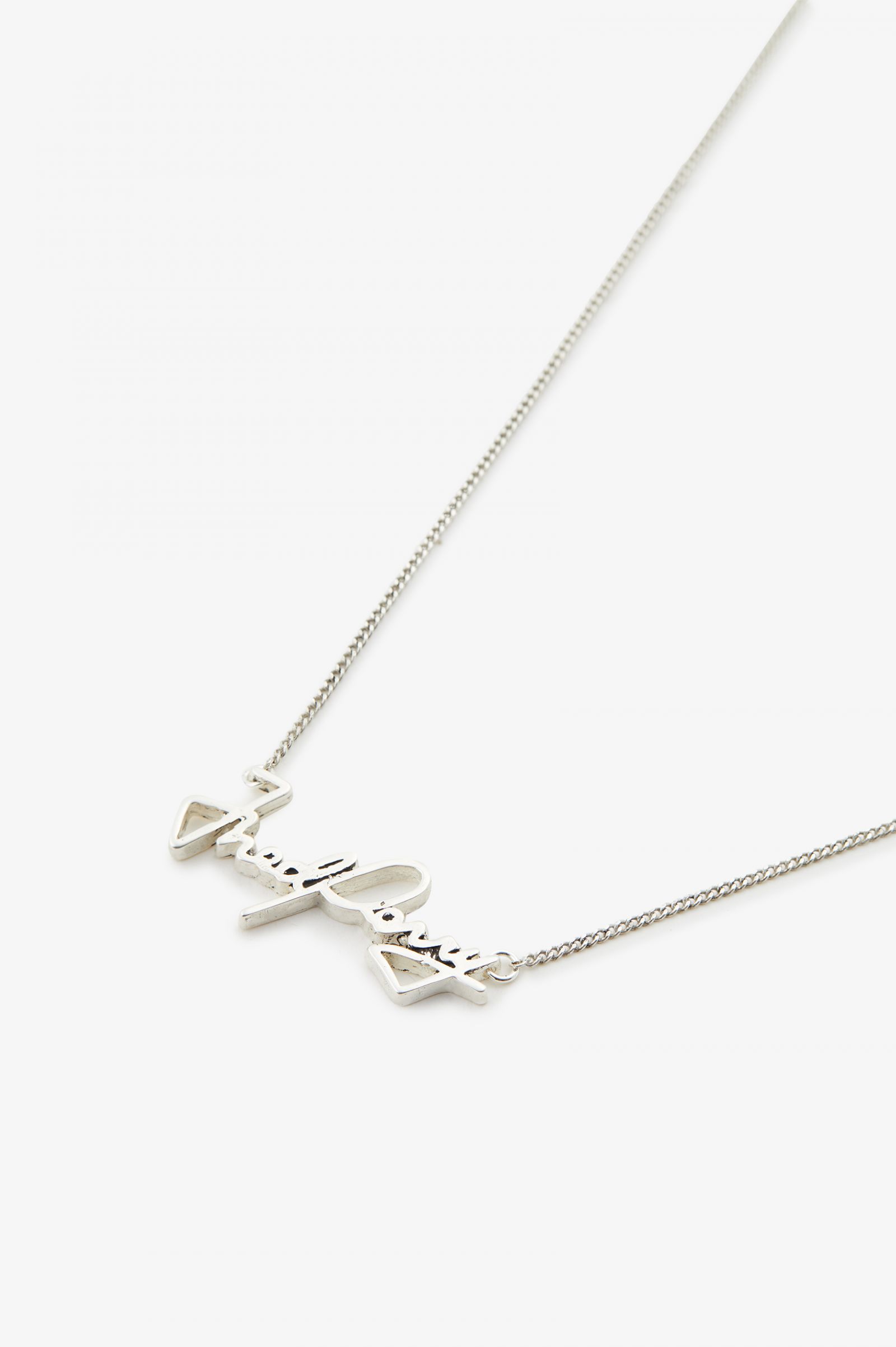 Fred Perry Necklace Metallic Silver