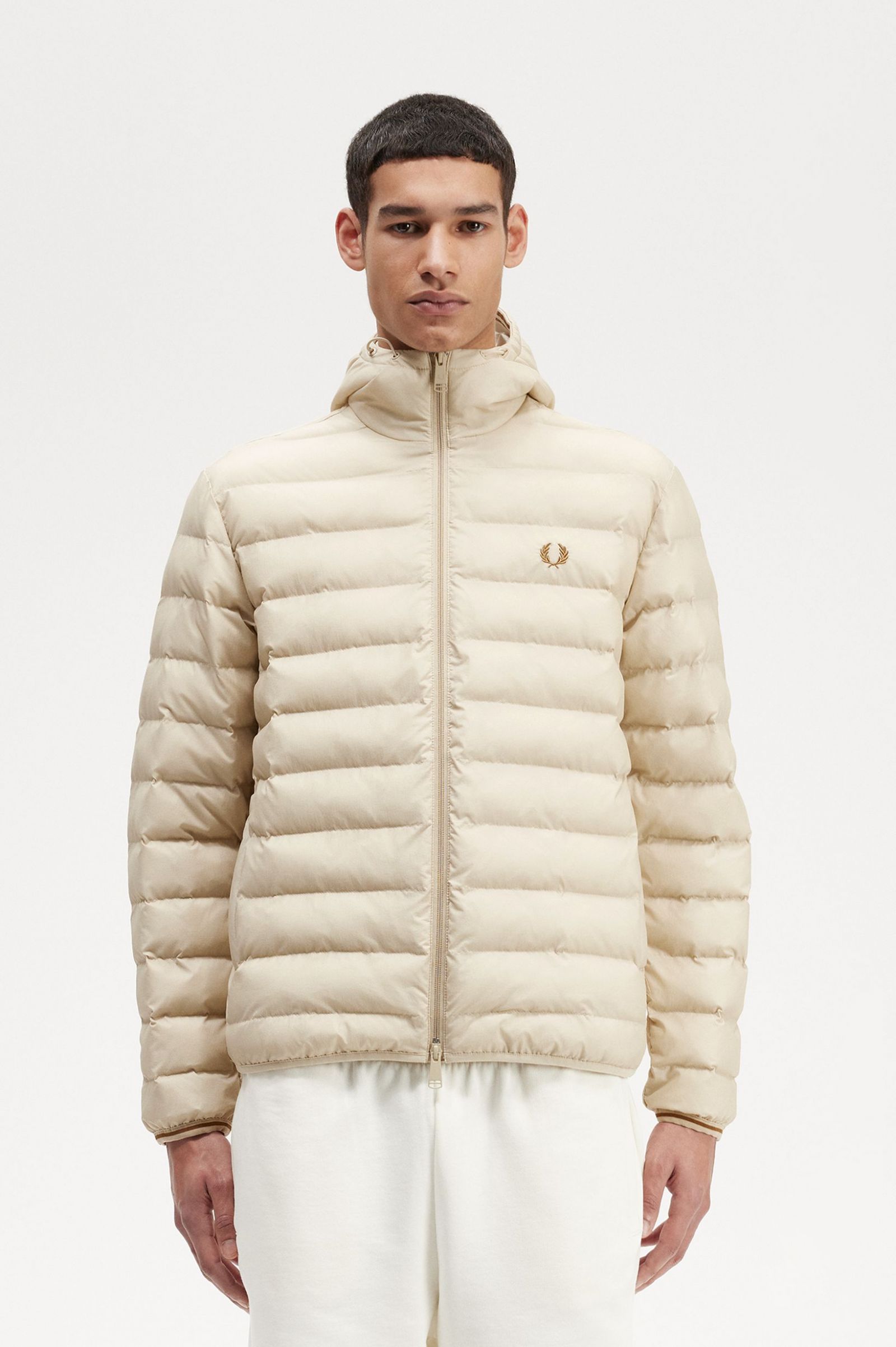 Hooded Insulated Jacket Oatmeal