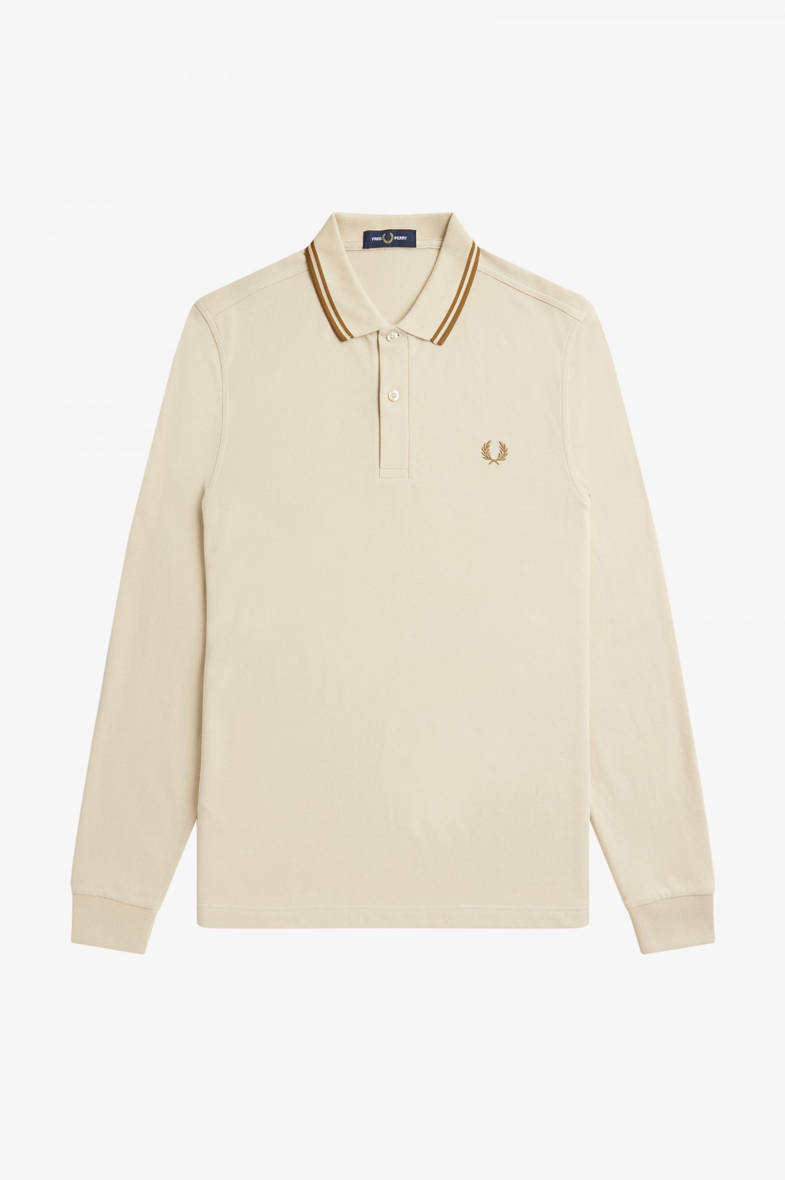 The Fred Perry ShirtM3636 Oatmeal / Dark Caramel / Dark Caramel