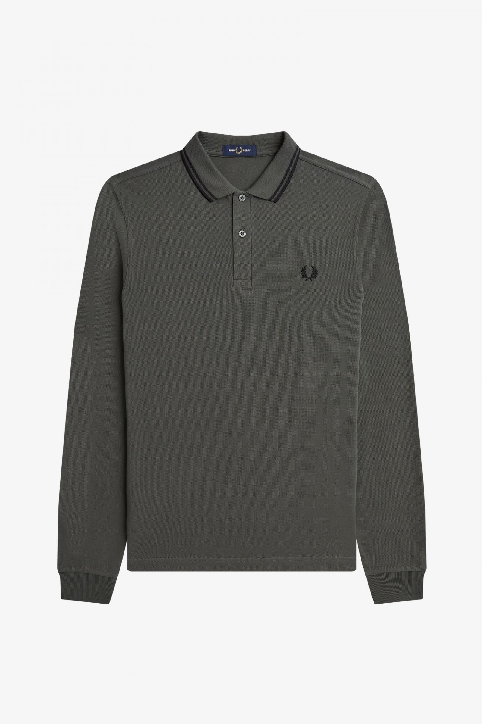 The Fred Perry ShirtM3636 Field Green / Black / Black