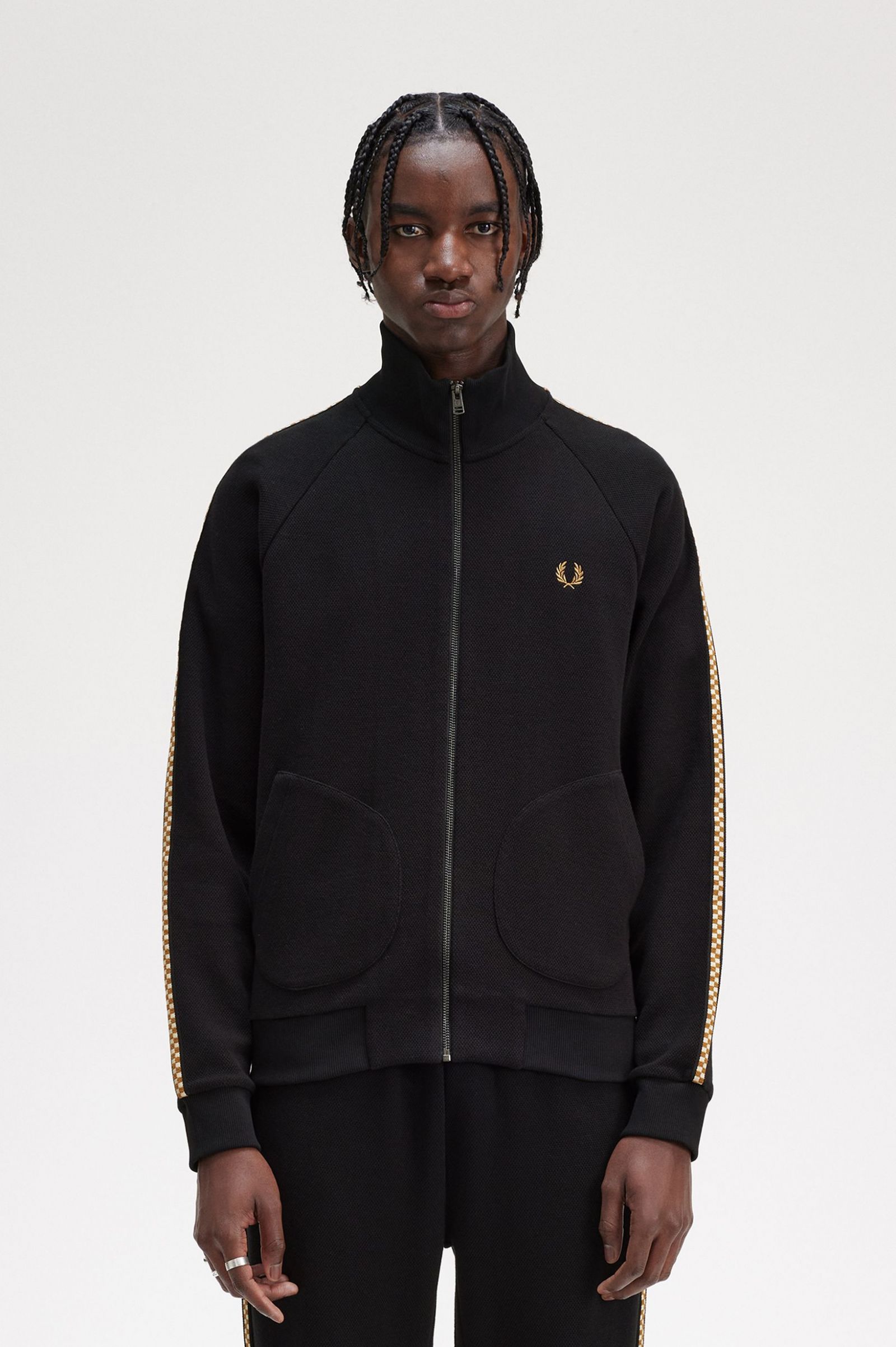 Chequerboard Tape Jacket Navy / Navy