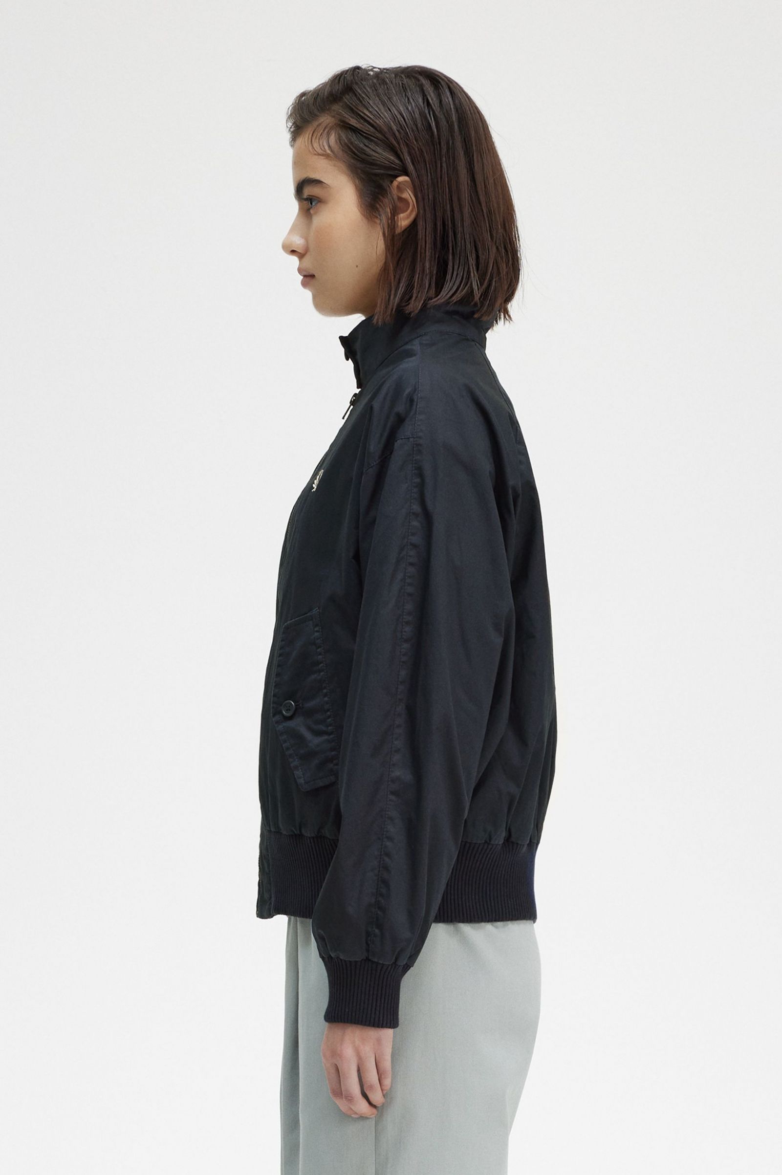 Batwing Zip-Through Jacket Navy
